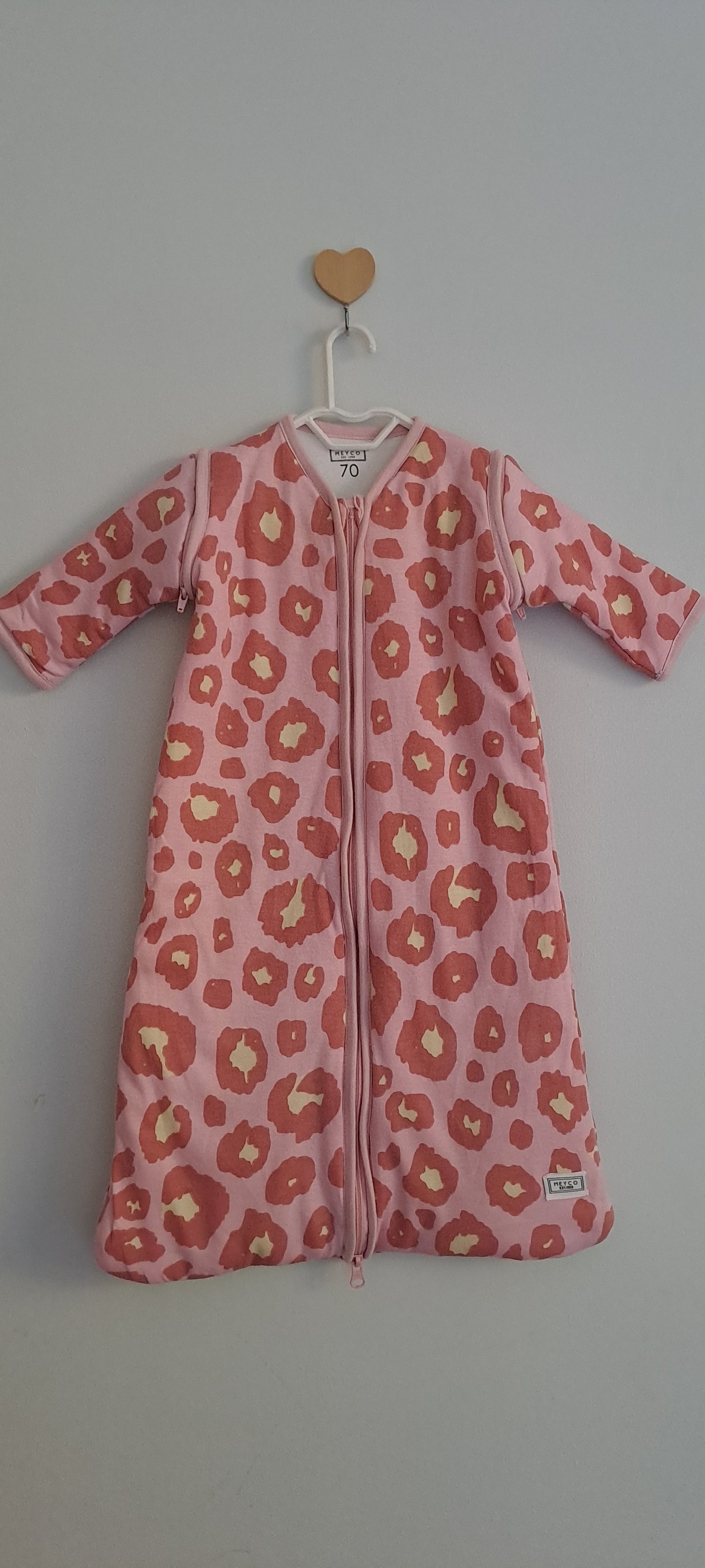 Meyco Pink Panter Print Winter Sleeping Bag 70cm (2-6 Months)