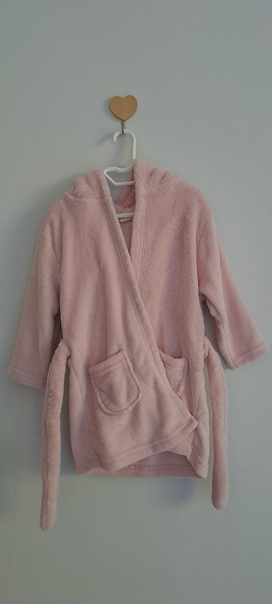 Tiny Tots Baby Pink Fluffy Fleece Dressing Gown 18-24 Months