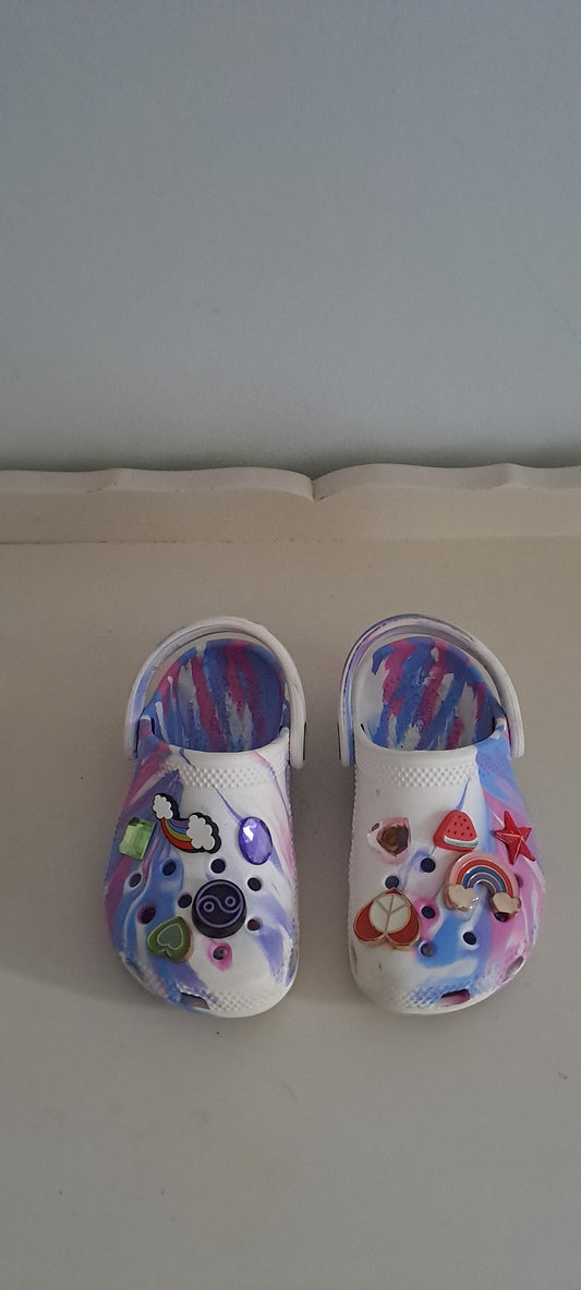 Crocs Classic Watercolor Marbled Clog UK 8 (C8)