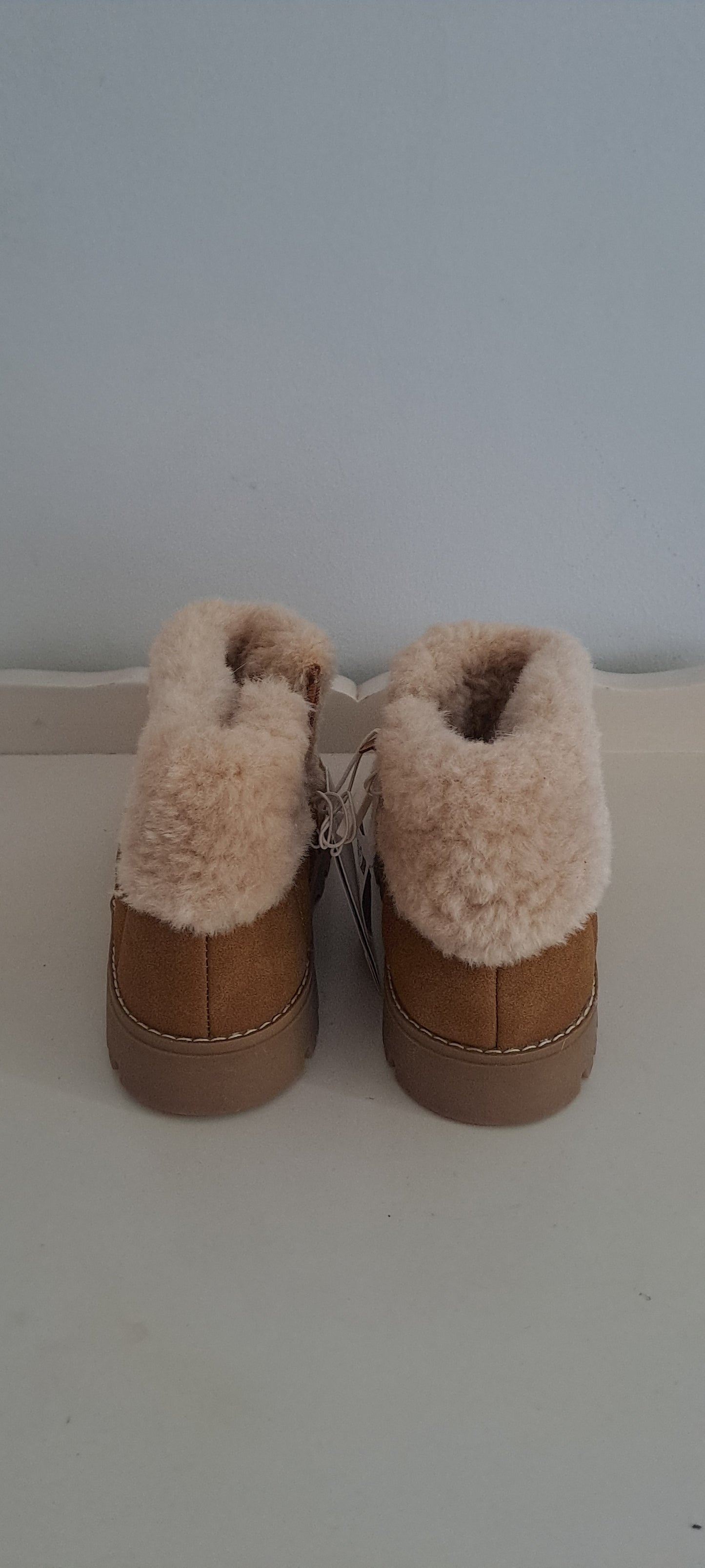 Zara Faux Fur-Lined Ankle Boots UK 10.5 (EU 28)