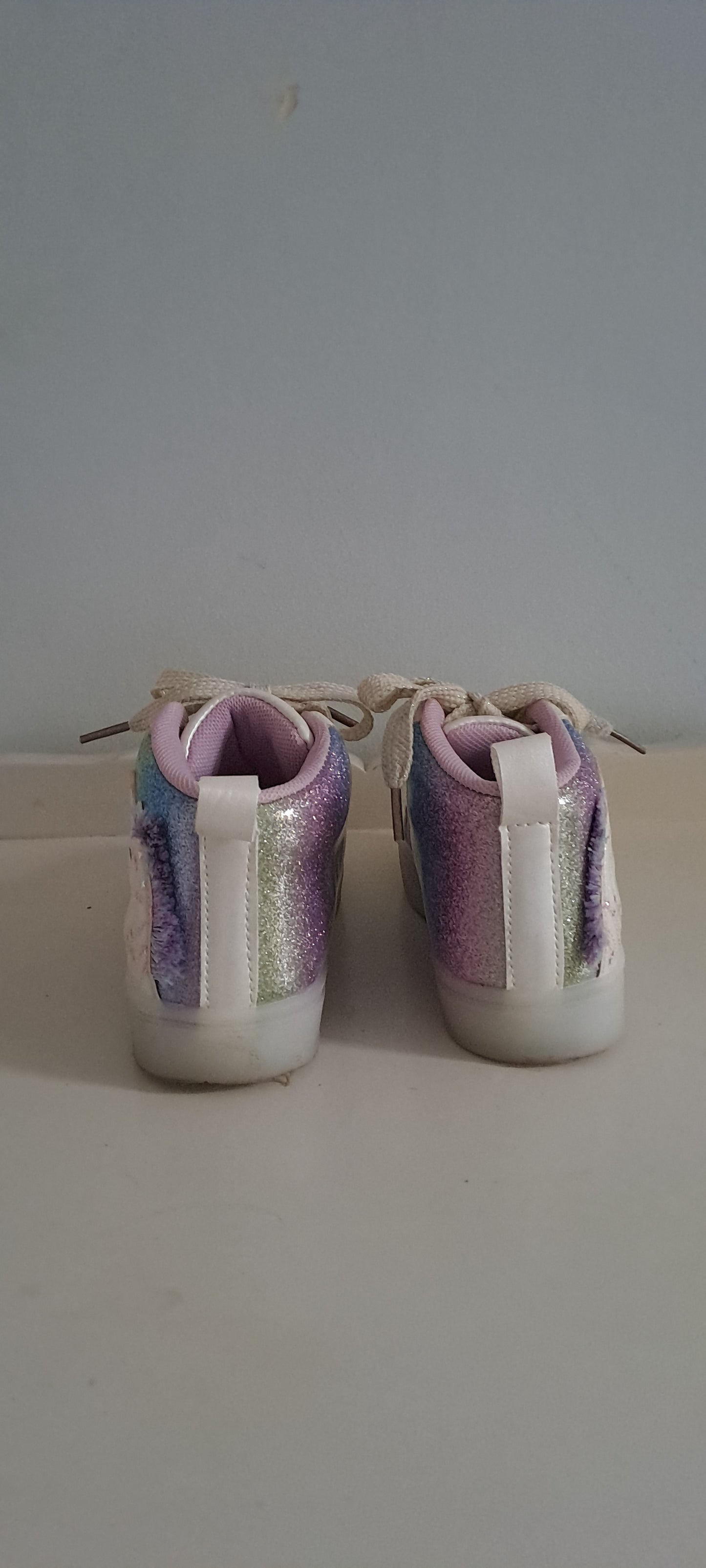 KDS Edgars Unicorn Light-Up High-Top Sneakers UK 8
