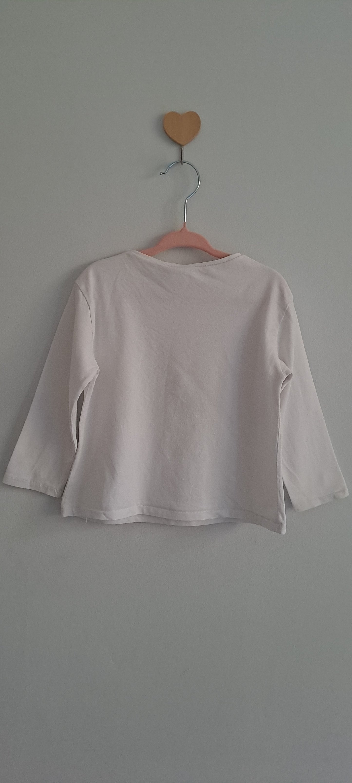 Zara Baby Girls "Dreaming in Paris" Graphic Long Sleeve Top 2-3 Years