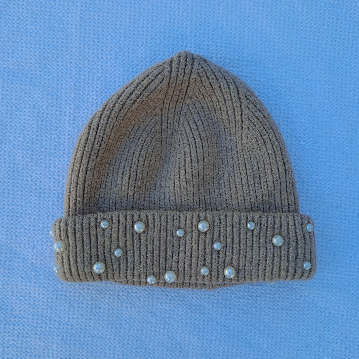 Zara Kids Embellished Ribbed Beanie 12-24 Months