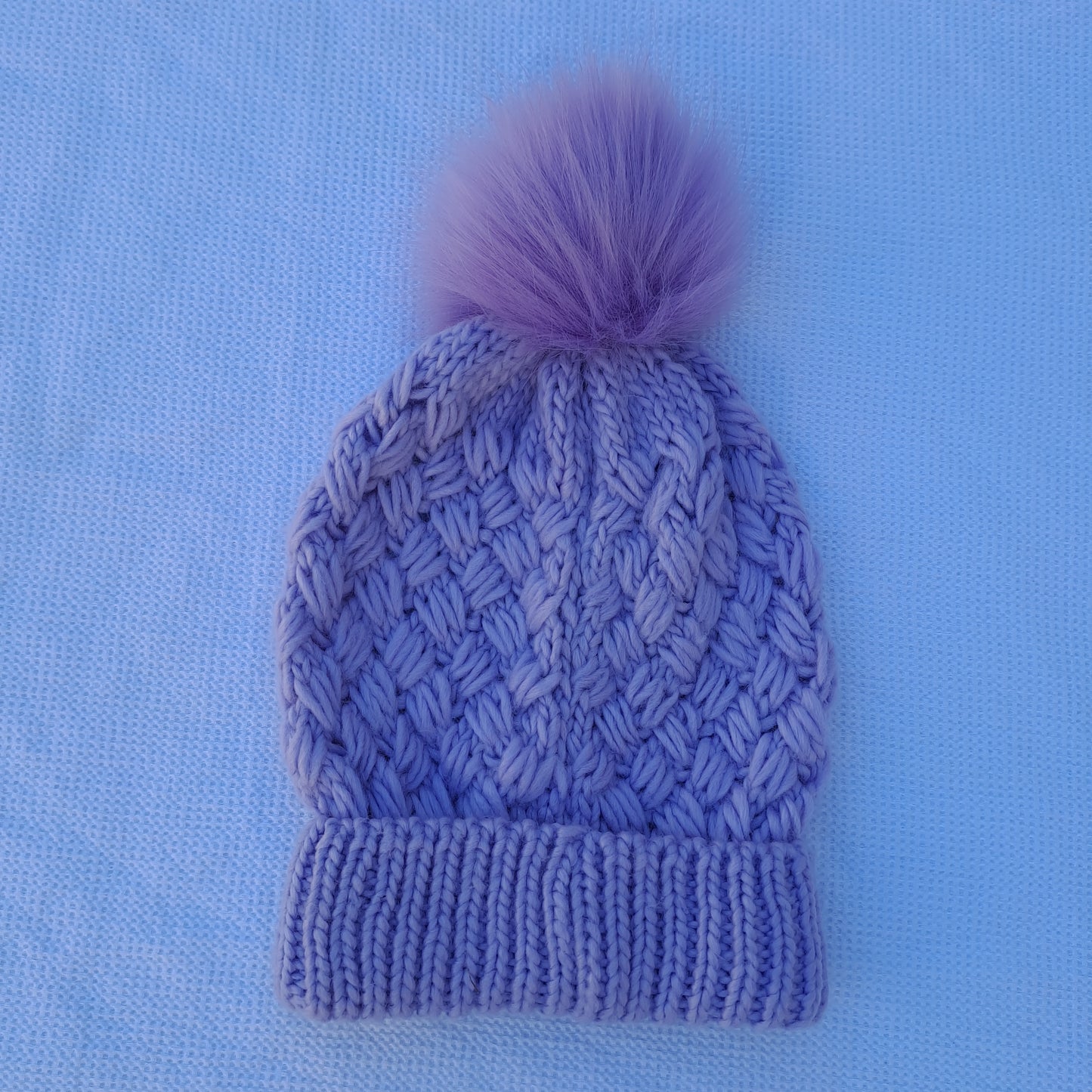 Chunky Braided Cable-Knit Beanie 6-12 Months