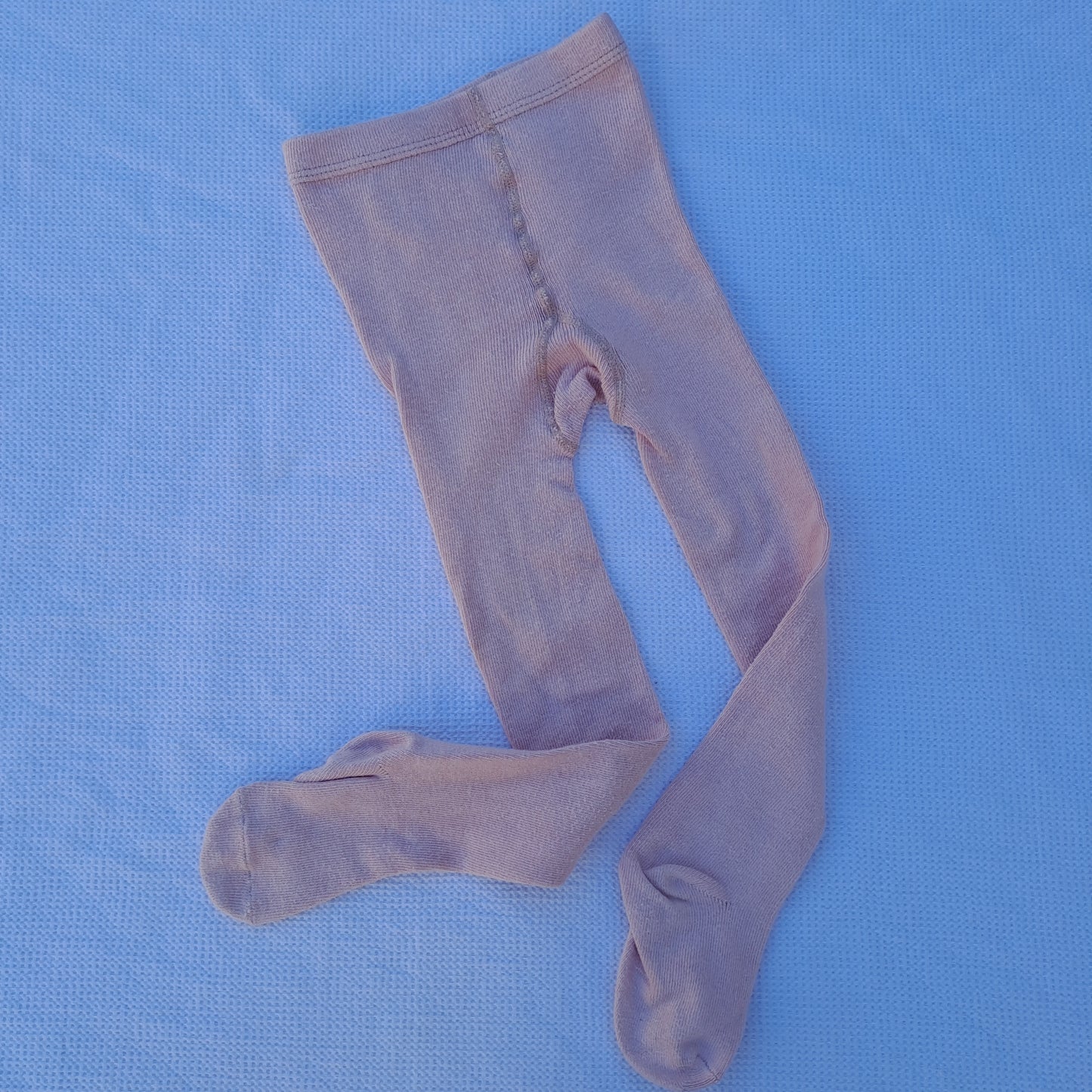 Zara Baby Girl Ribbed Tights Mauve 2-3 Years