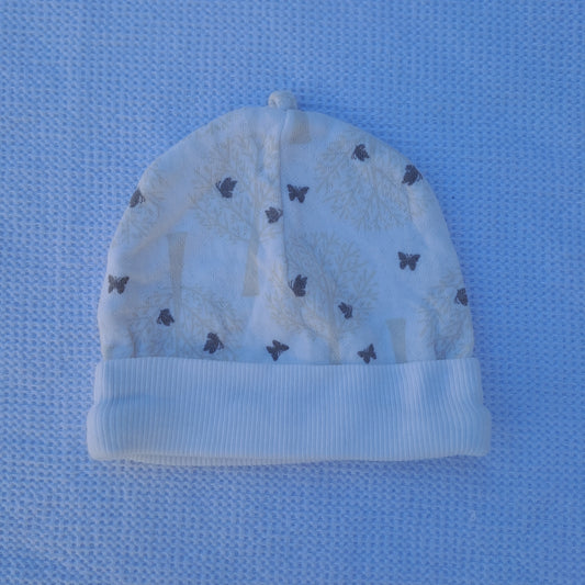Woolworths Baby Girl Butterfly Print Beanie 0-3 Months
