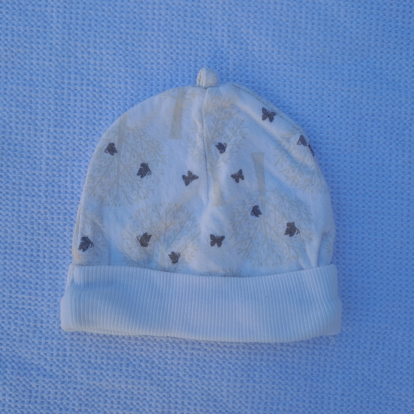 Woolworths Baby Girl Butterfly Print Beanie 0-3 Months