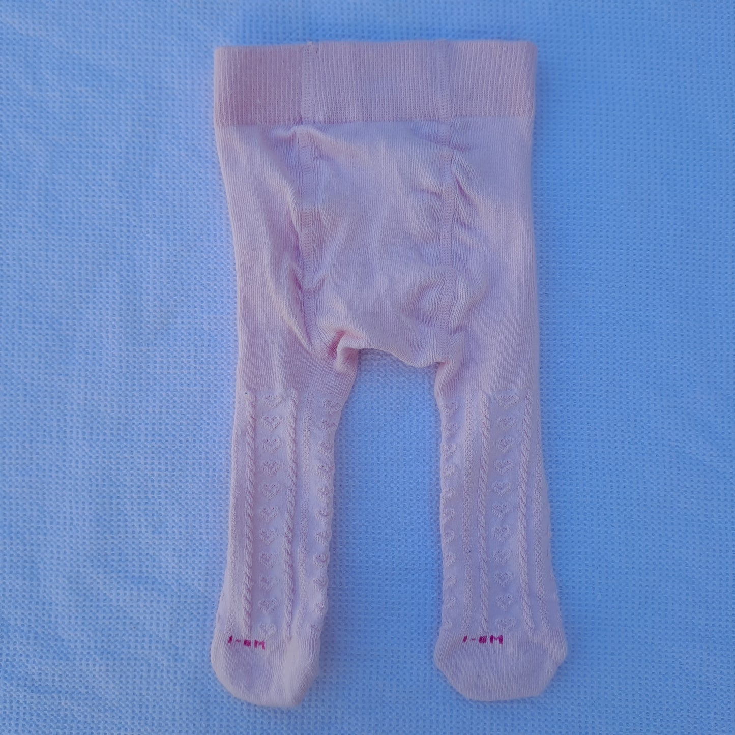 Woolworths Baby Girl Pink Cable Knit Tights 1-6 Months