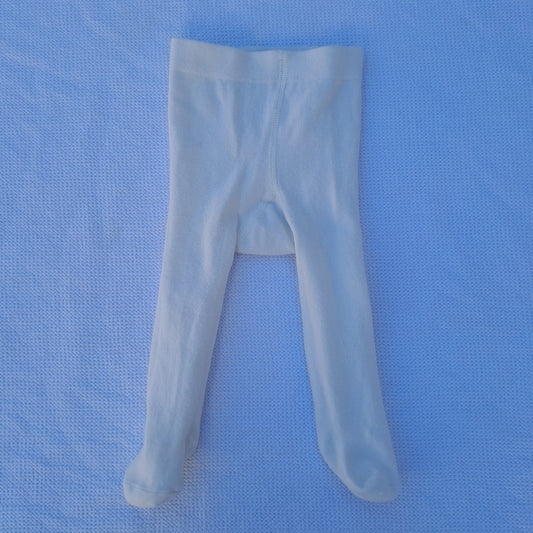 White Baby Tights 0-6 Months