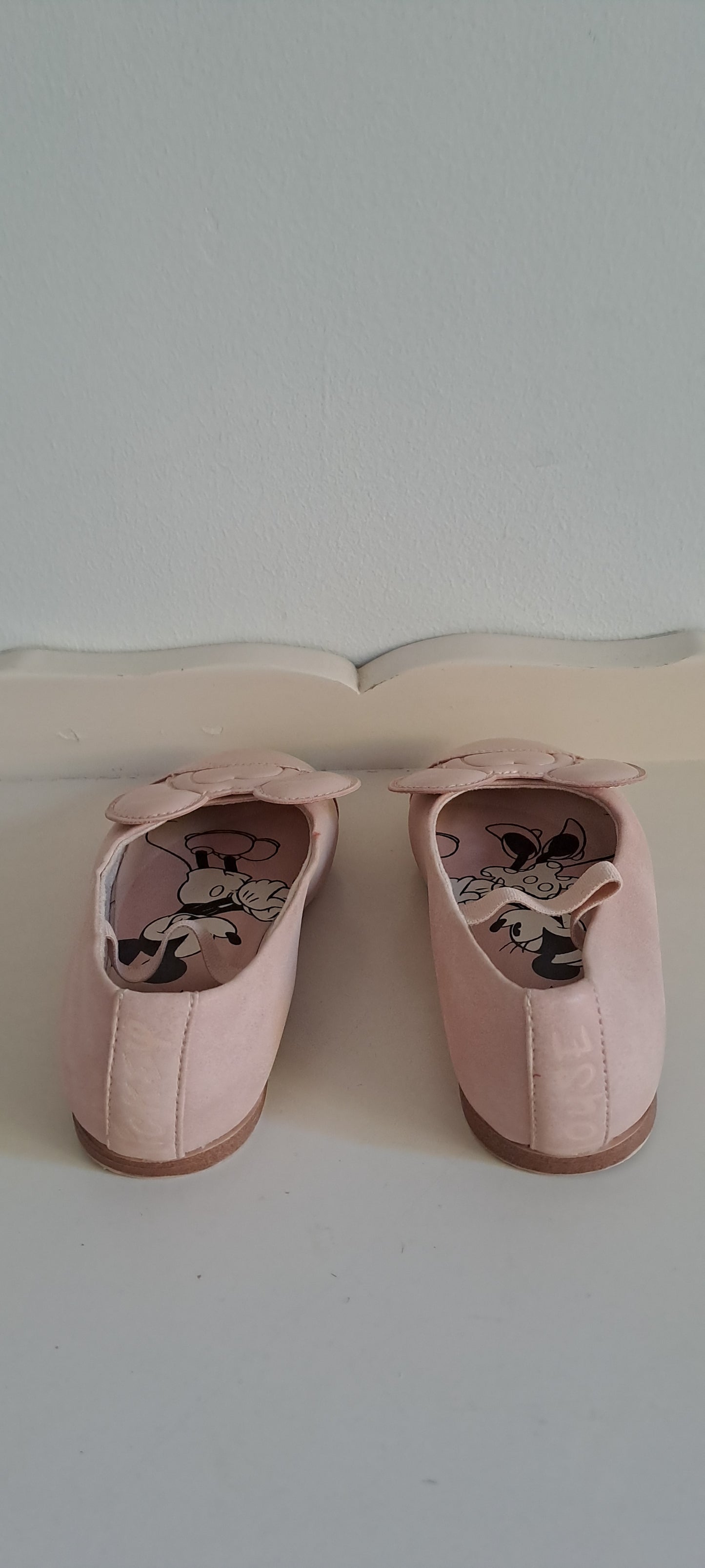 Zara Baby Girls Disney Minnie Mouse Patent Ballerina Flats Size 21 / UK 5