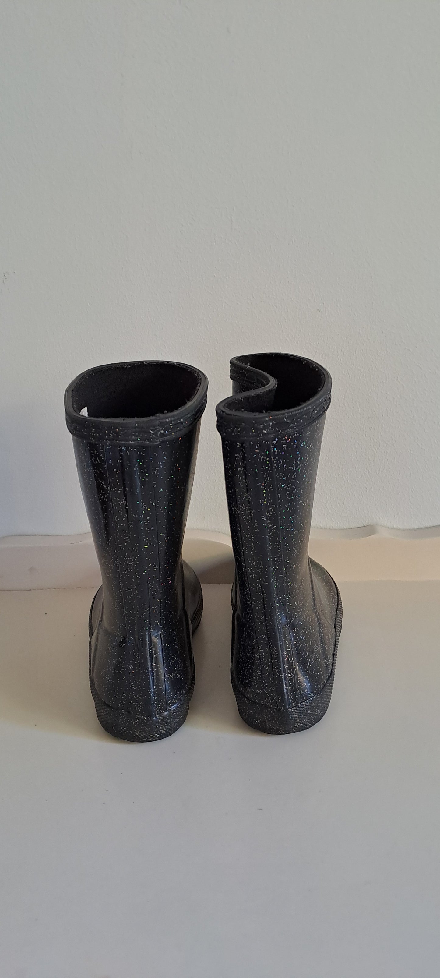 Hunter Kids Original First Classic Starcloud Glitter Rain Boots Size UK 7 / EUR 24