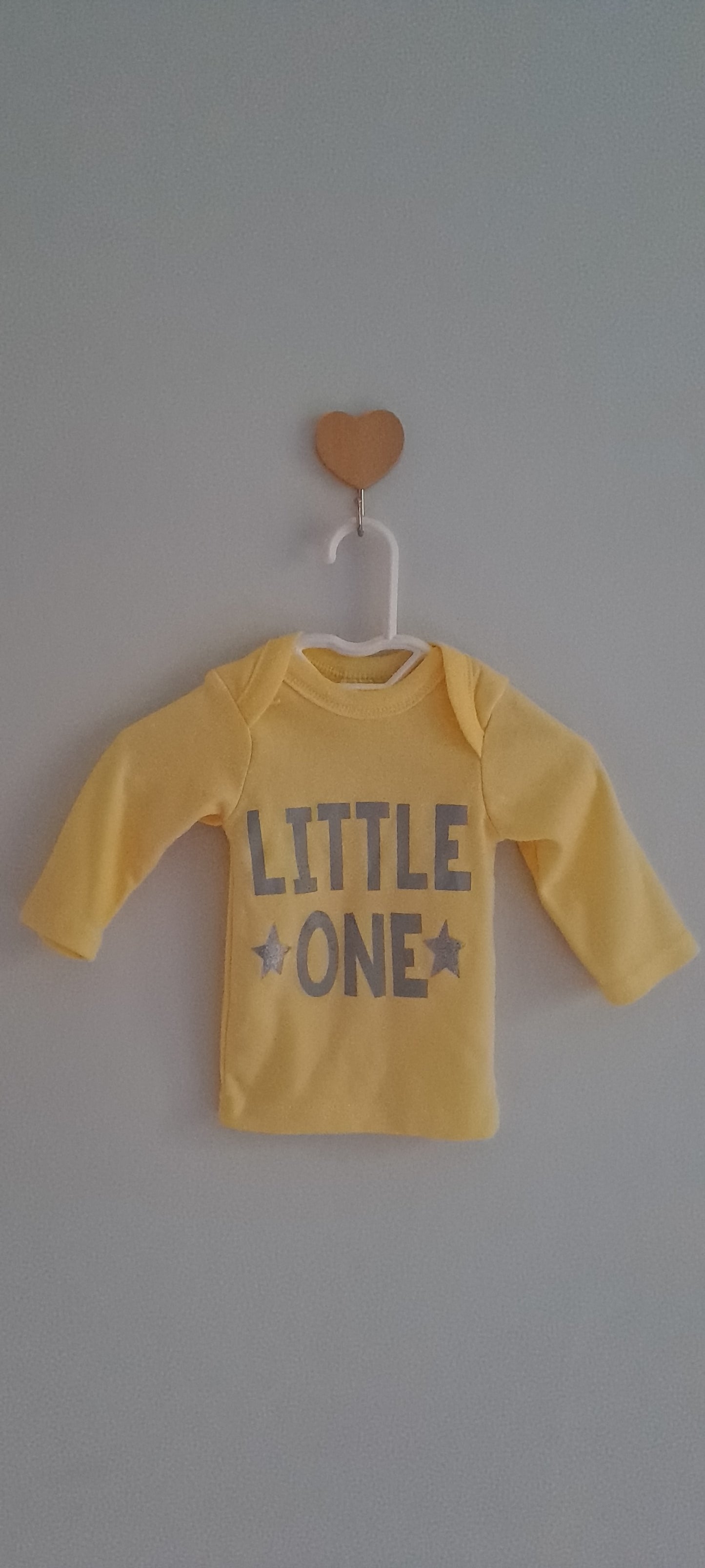 Cuddlesome Newborn Yellow "Little One" Long Sleeve Top