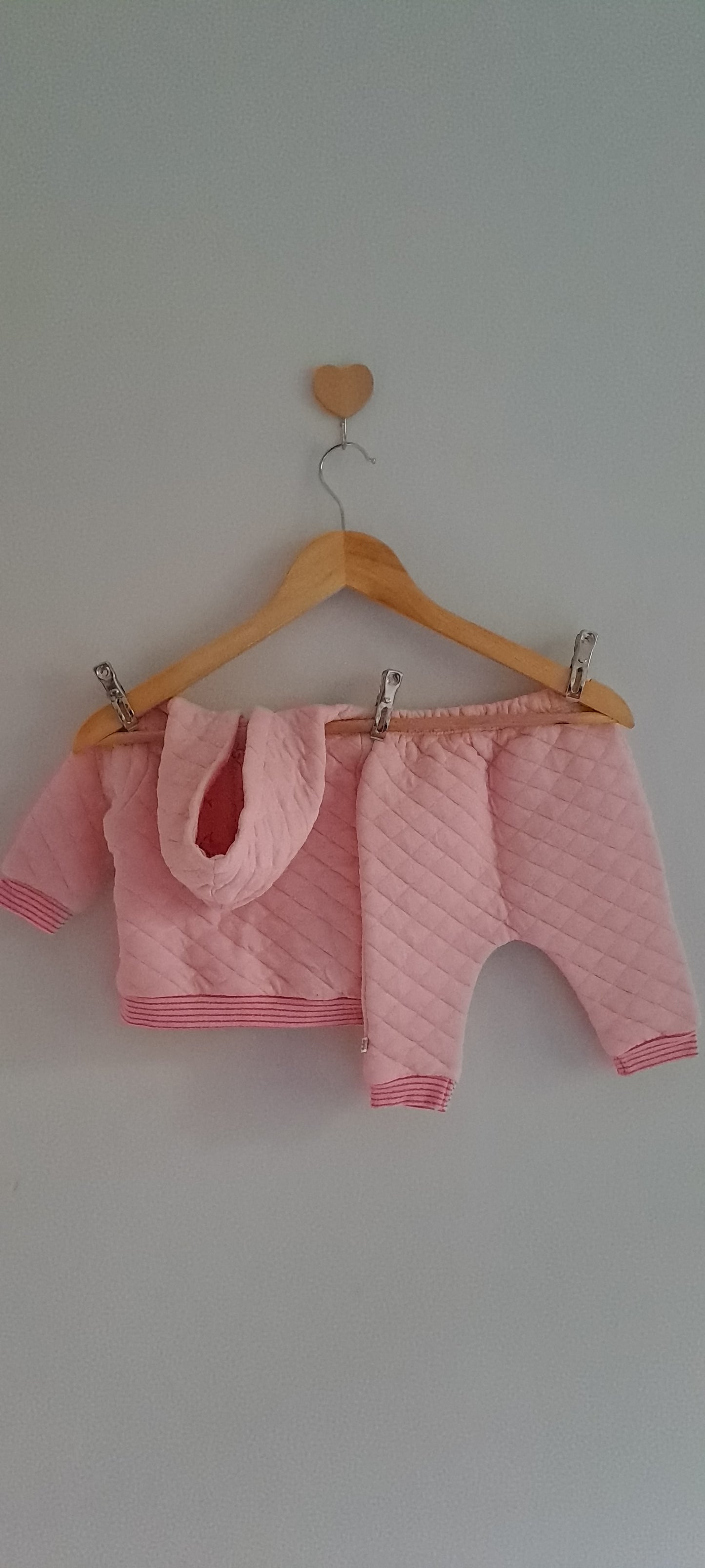 Woolworths Baby Girl Pink Quilted Hoodie & Joggers Set 1-3 Months