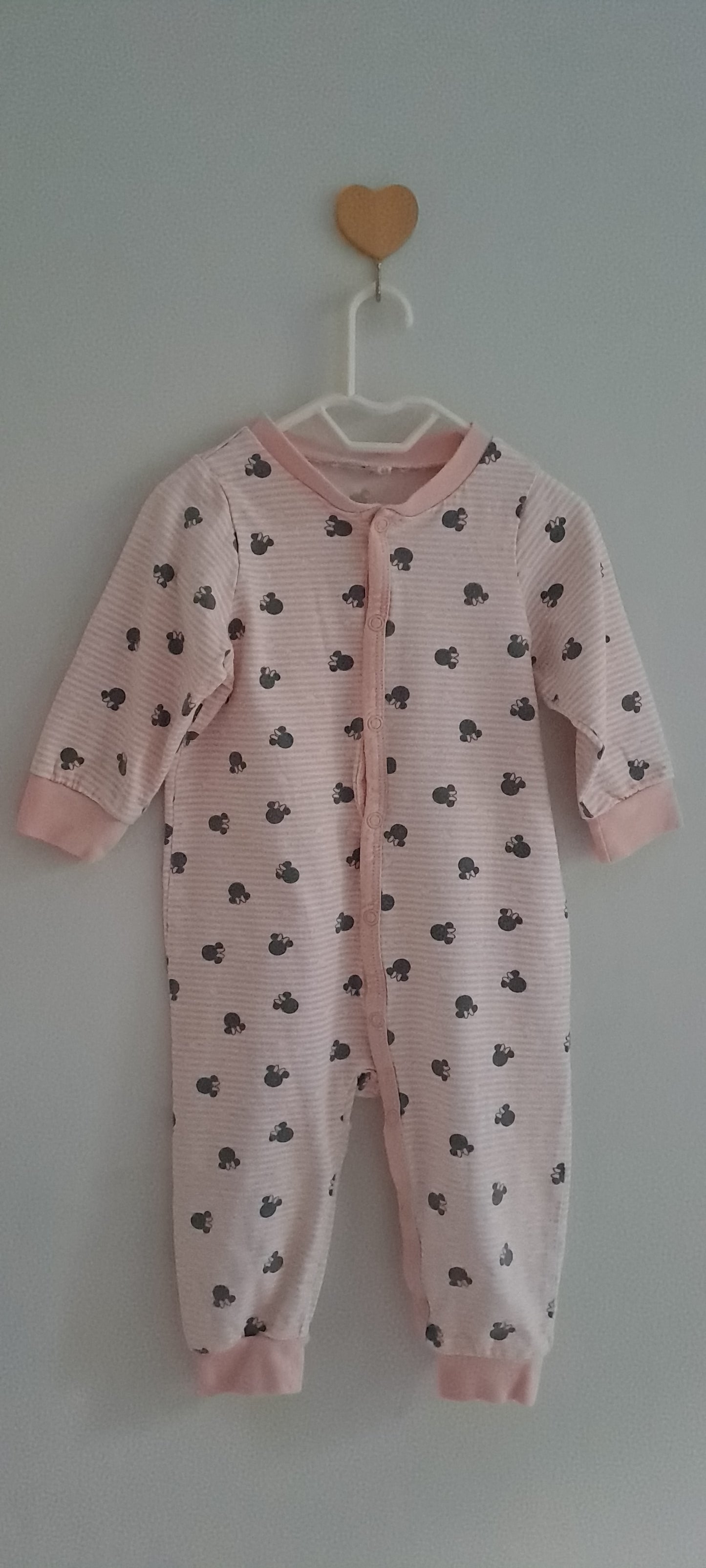 H&M Disney Minnie Mouse Striped Sleepsuit 3-6 Months