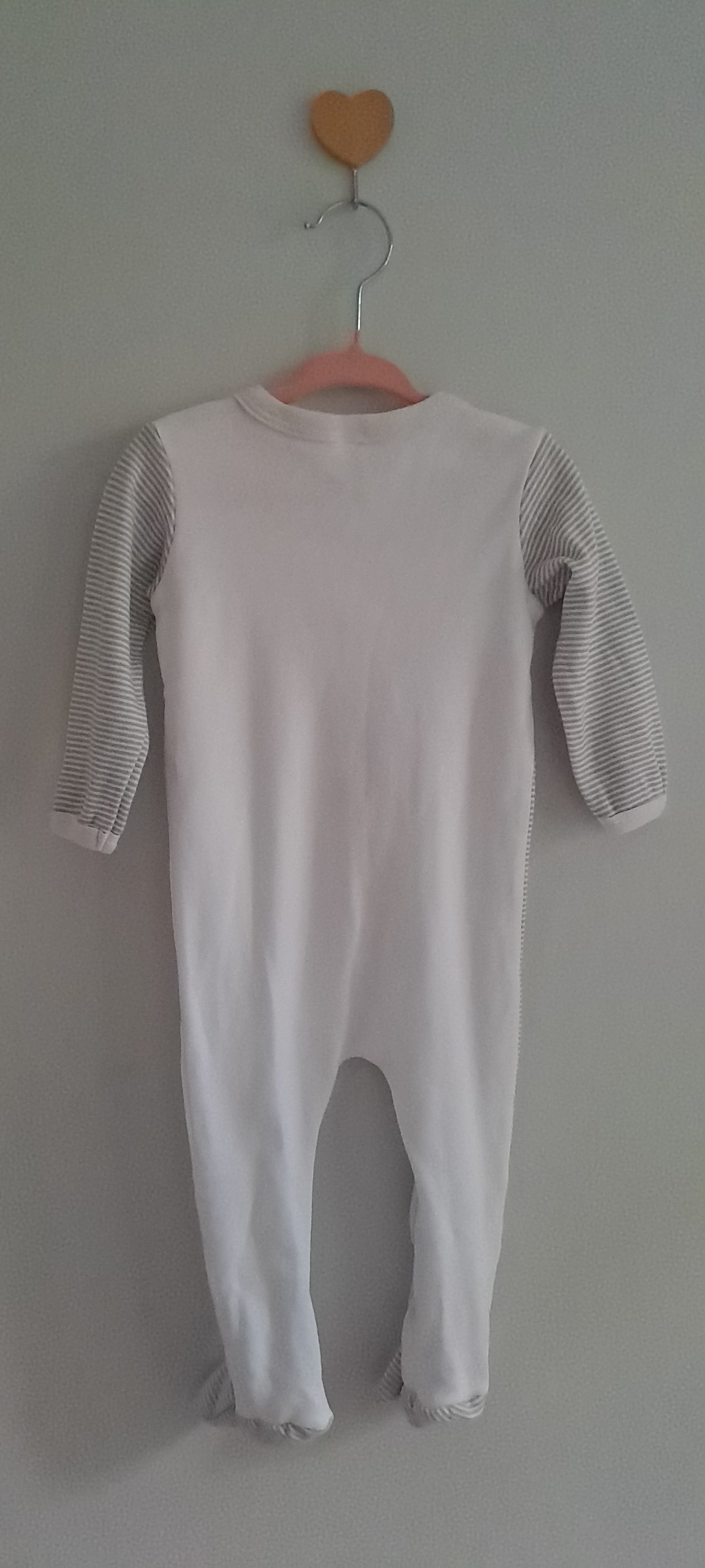 Oh Baby Moon & Stars Asymmetric Sleepsuit 6-9 Months