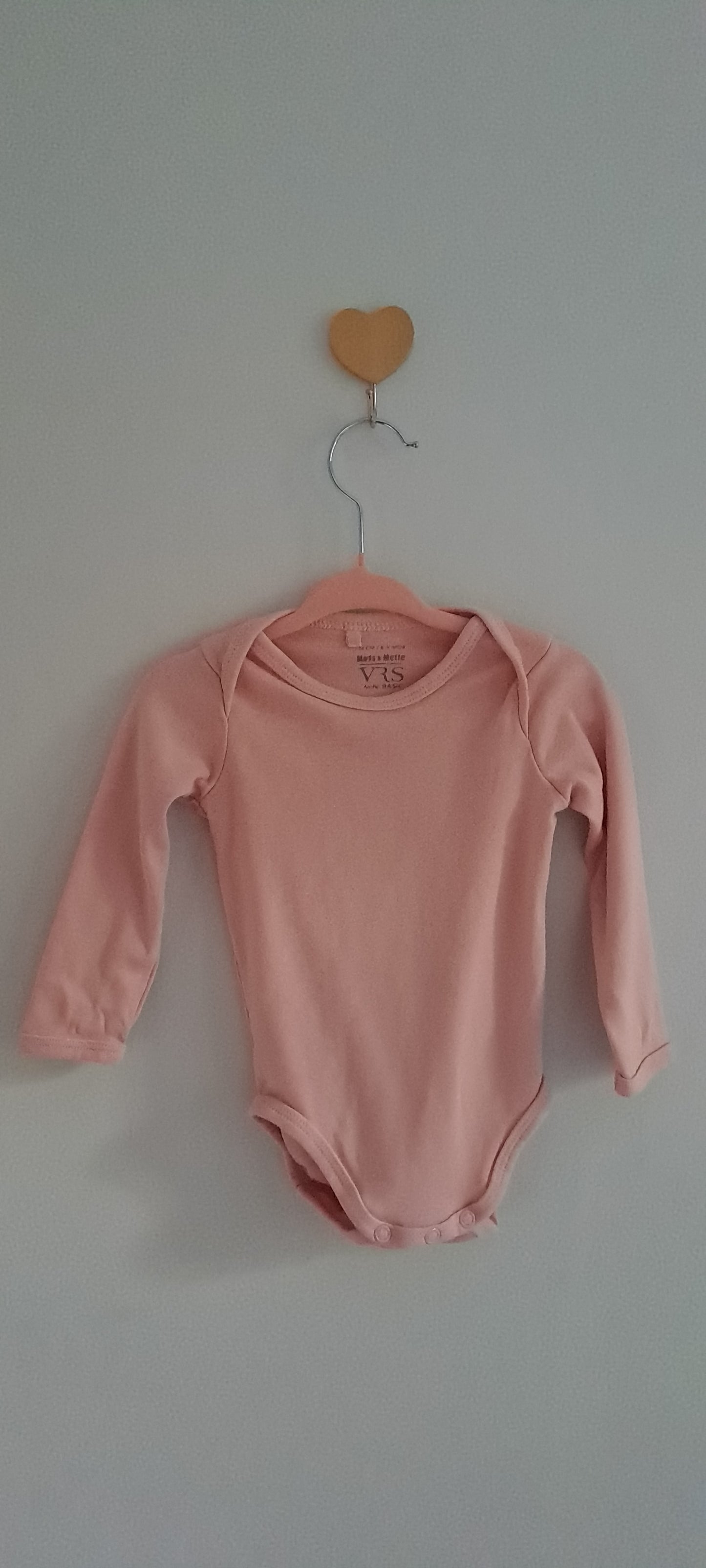 Mads & Mette Essential Pink Long-Sleeve Bodysuit 6-9 Months