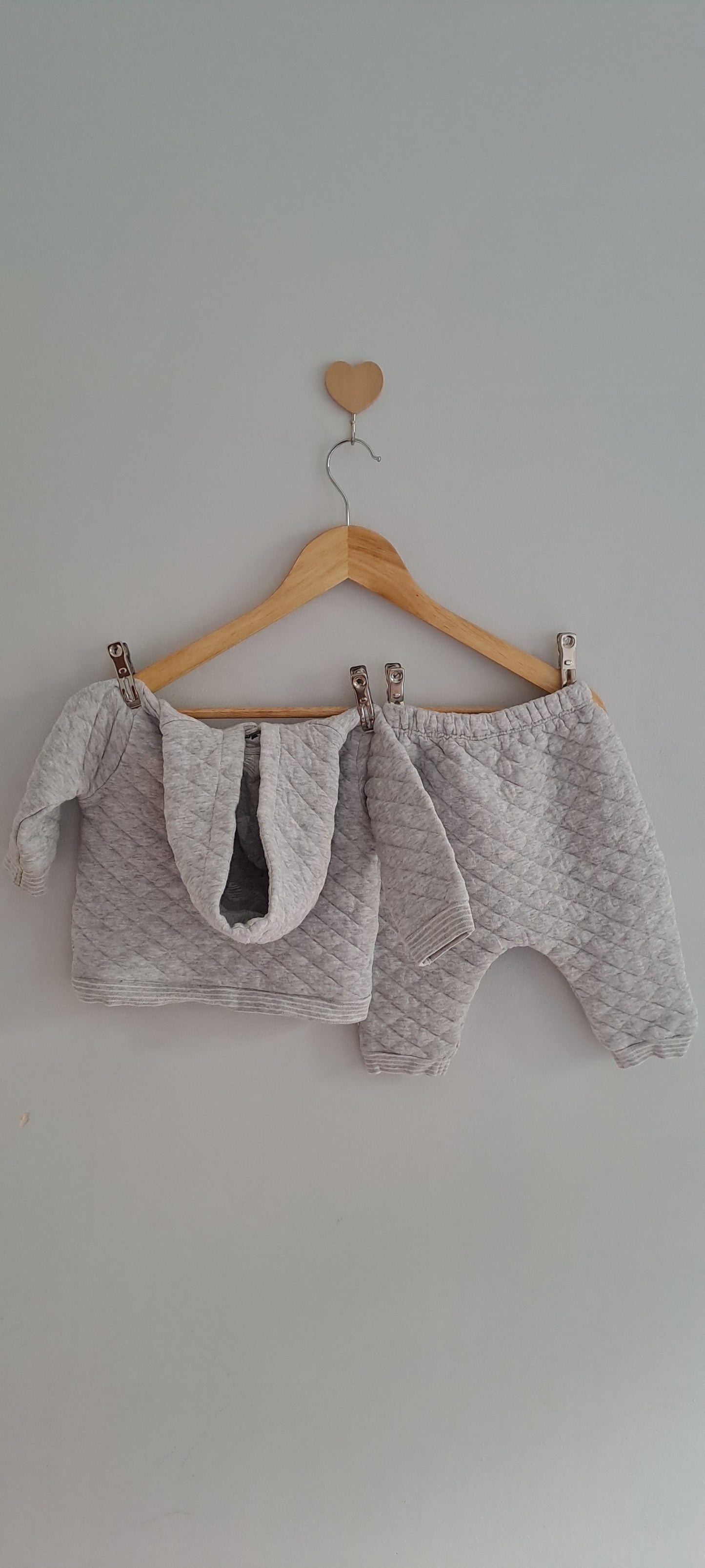 Woolworths Quilted Hooded Jacket & Jogger Set 3-6 Months