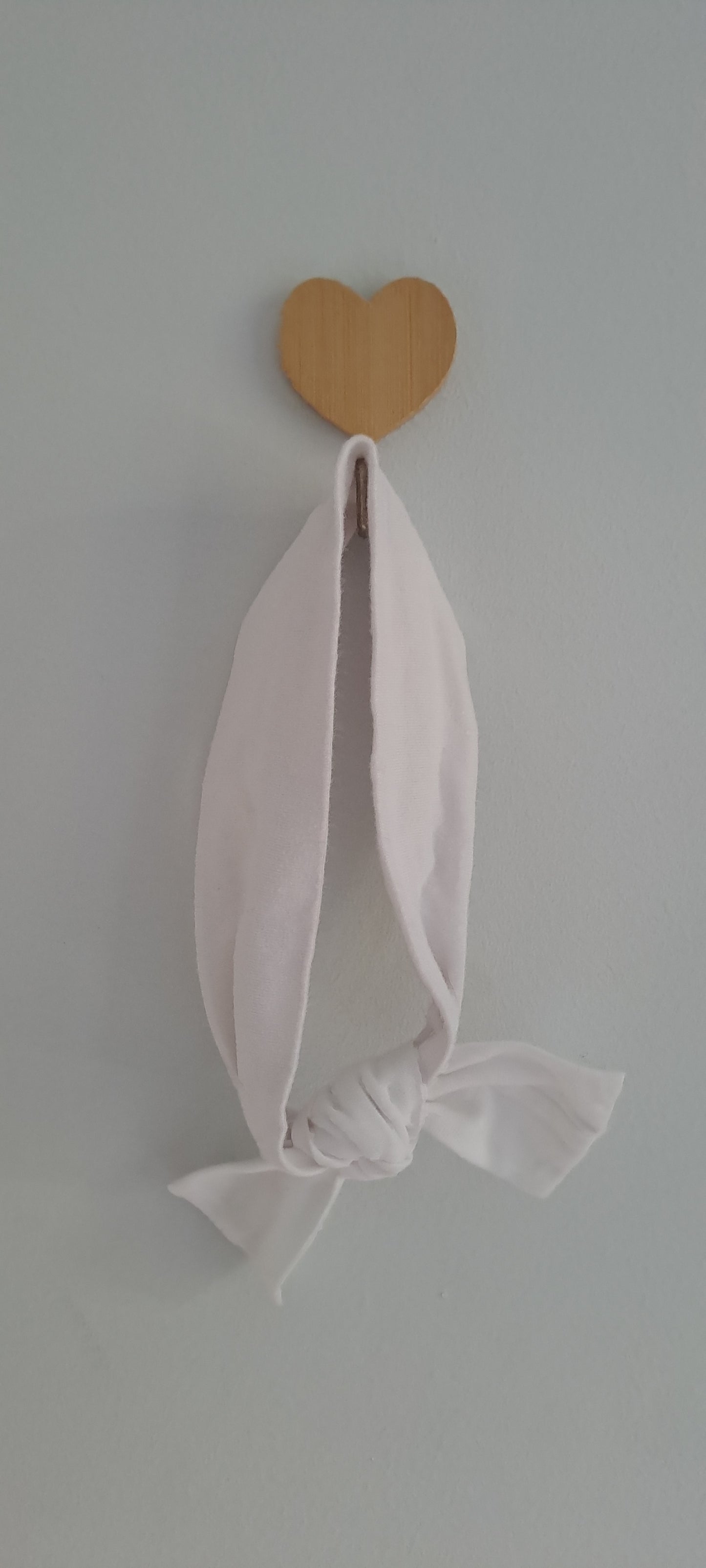 Plain White Cotton Adjustable Bow Headband Kids
