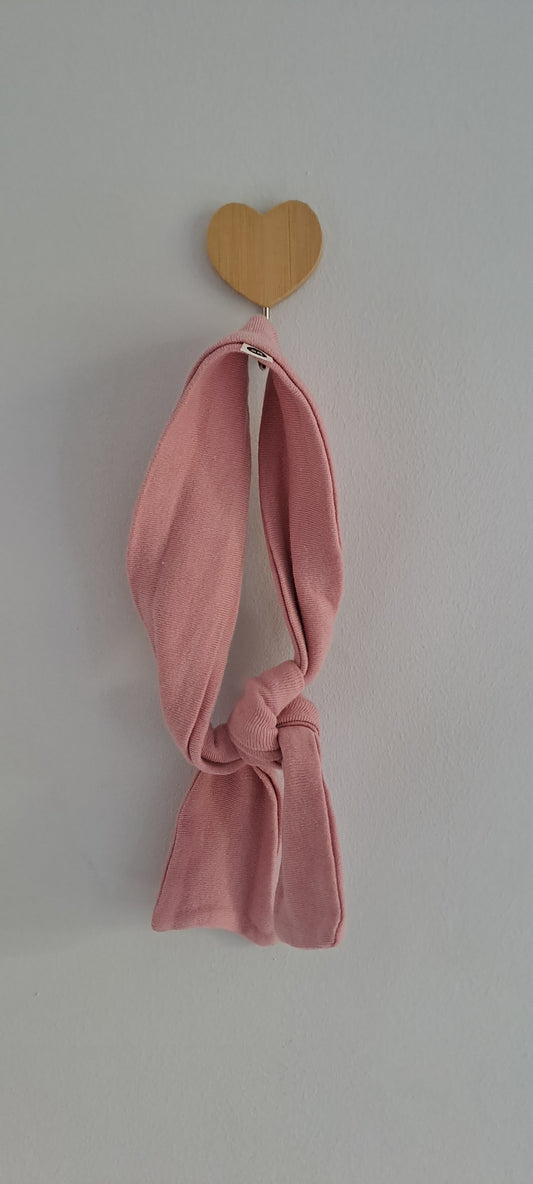 OR Plain Mauve Cotton Adjustable Bow Headband Kids