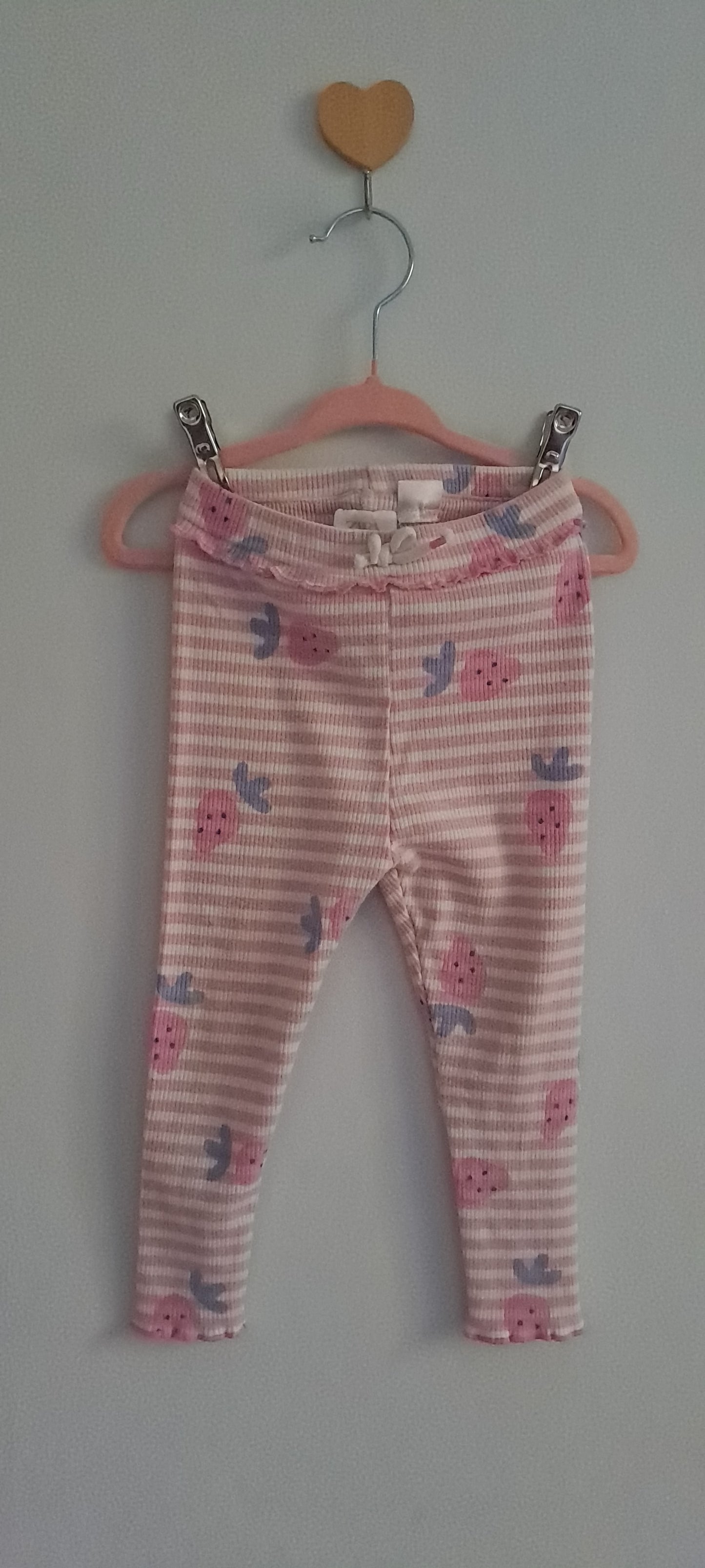 Zara Baby Girls' Ribbed Strawberry Print Set 2-3 Years