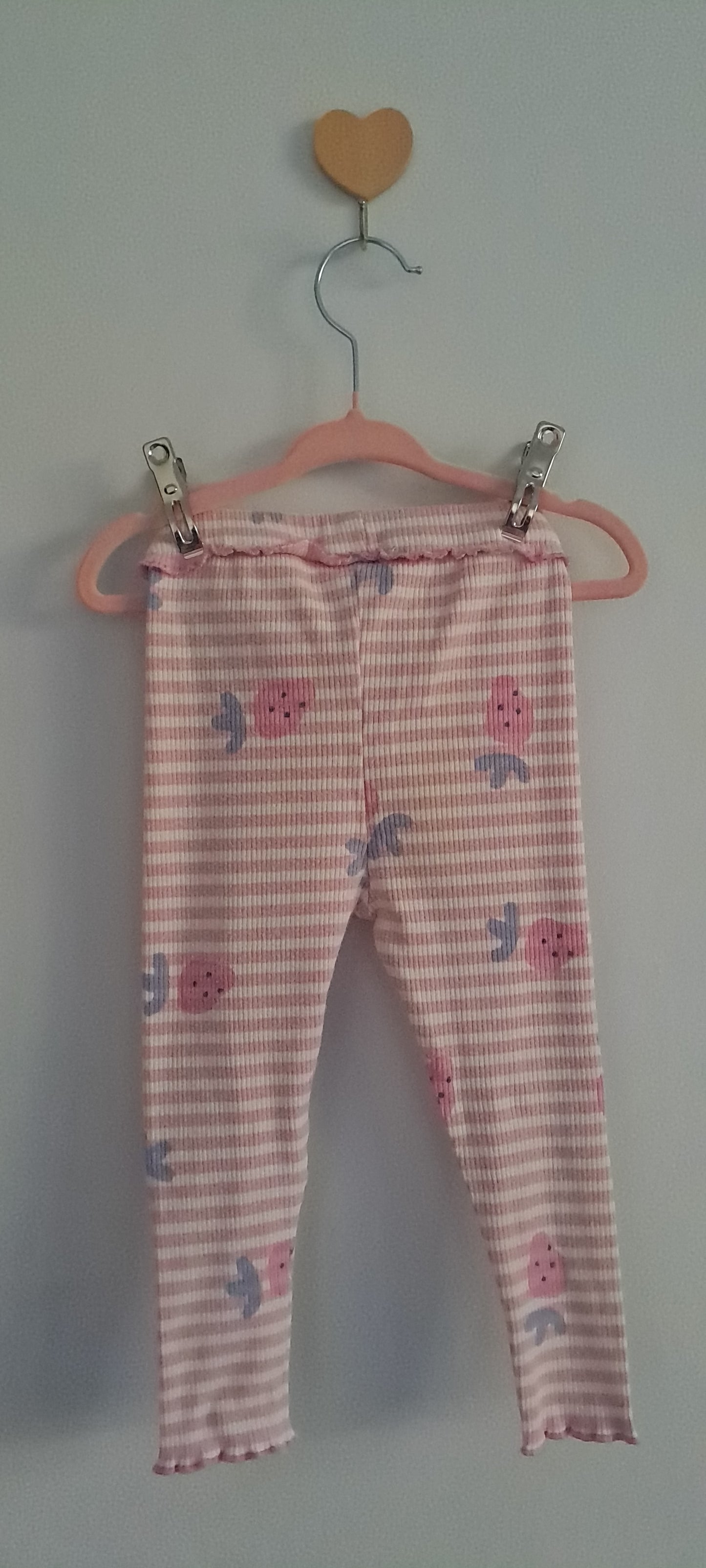 Zara Baby Girls' Ribbed Strawberry Print Set 2-3 Years