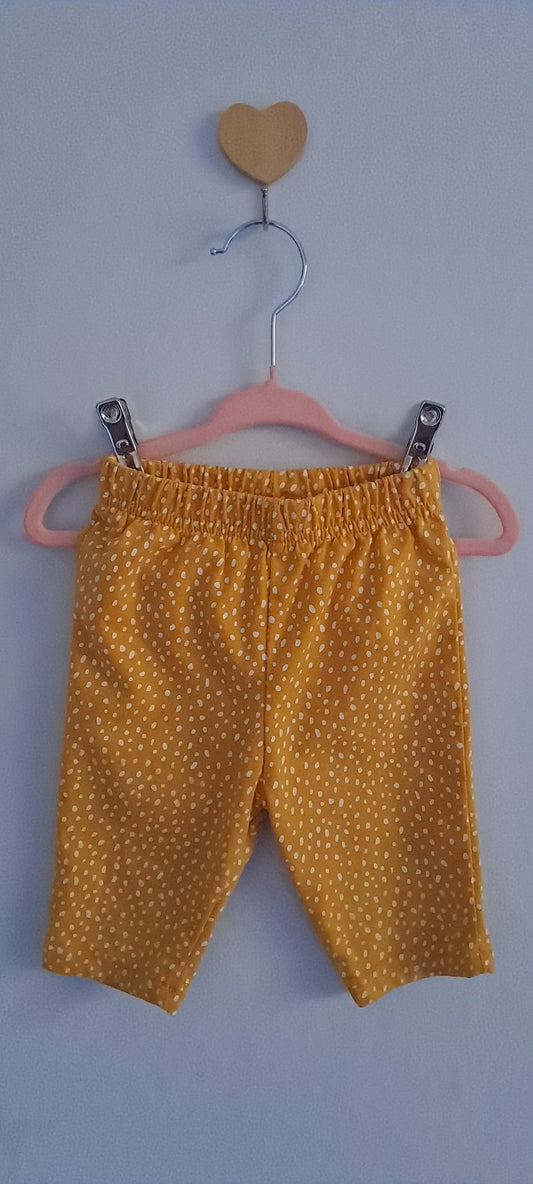 Ackermans Baby Girls' Mustard Yellow Polka Dot Leggings 12-18 Months