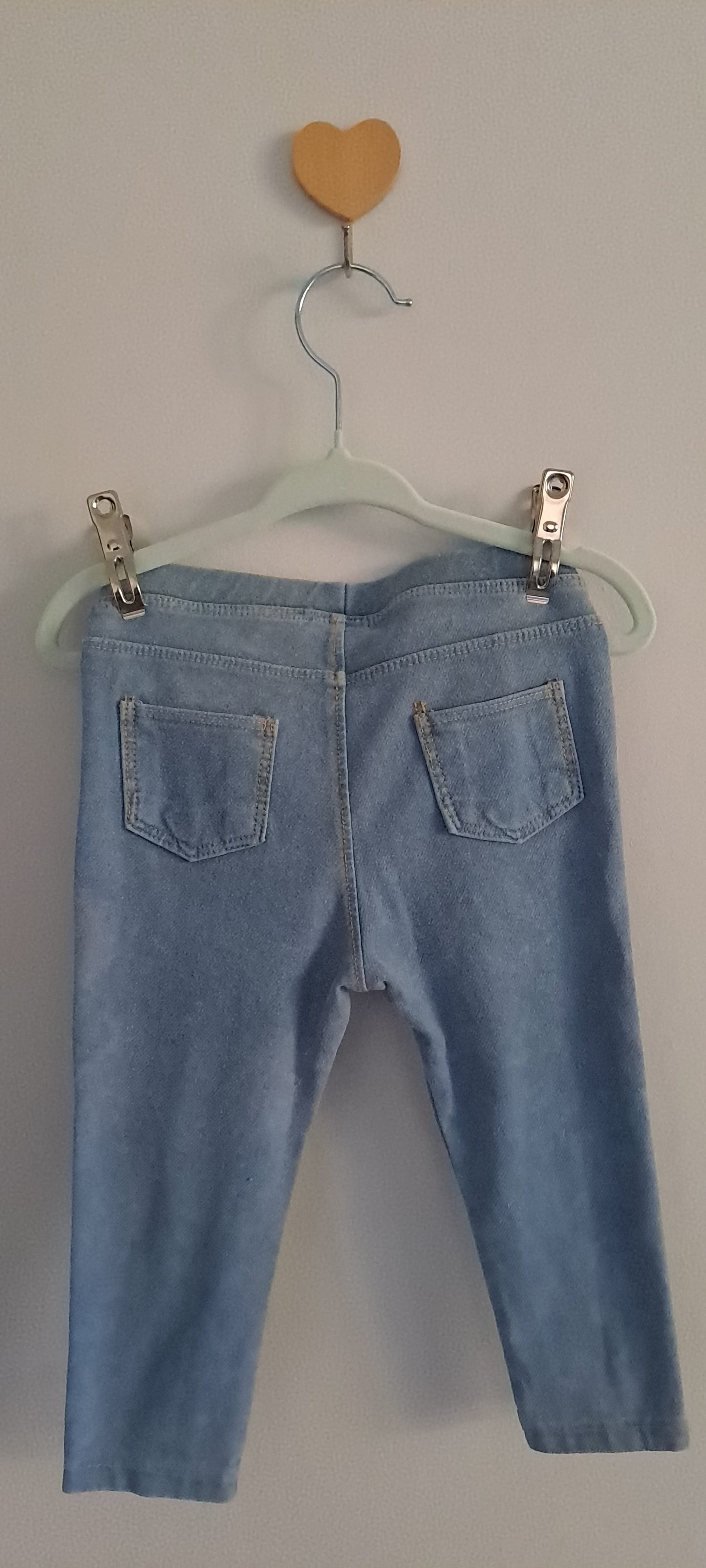 Zara Baby Girls' Light Blue Denim-Look Jeggings 12-18 Months