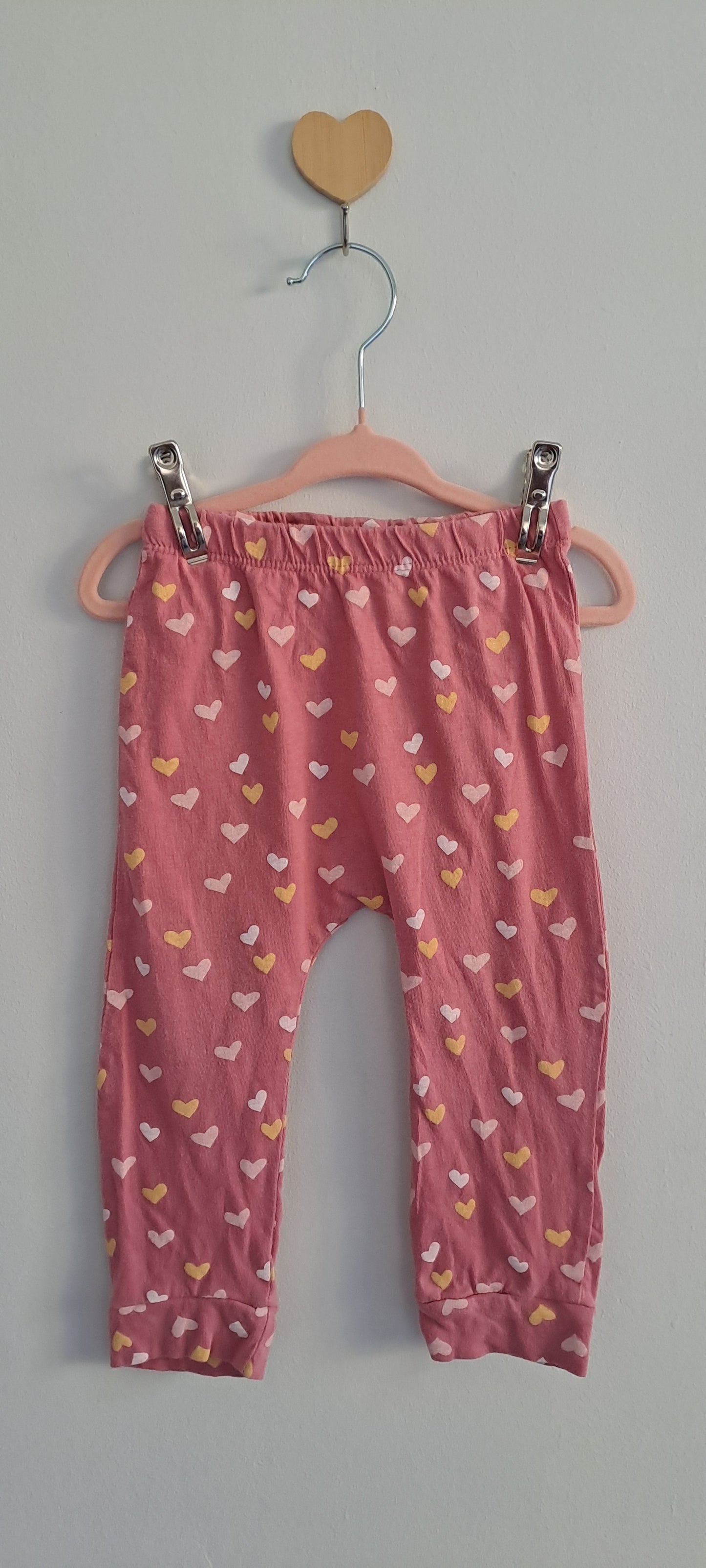 Tiny Tots Baby Girls' Pink Heart Print Leggings 12-18 Months