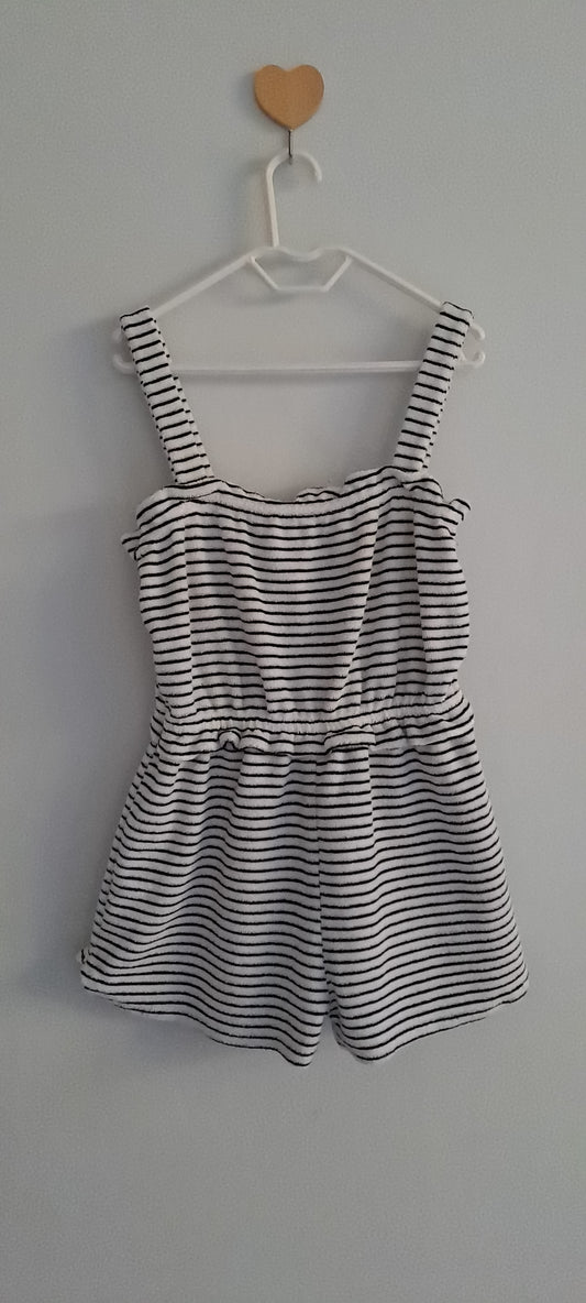Zara Kids Monochrome Striped Summer Romper 5-6 Years