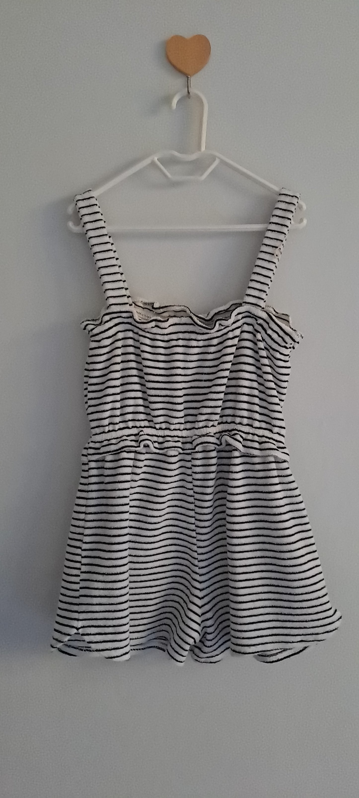 Zara Kids Monochrome Striped Summer Romper 5-6 Years