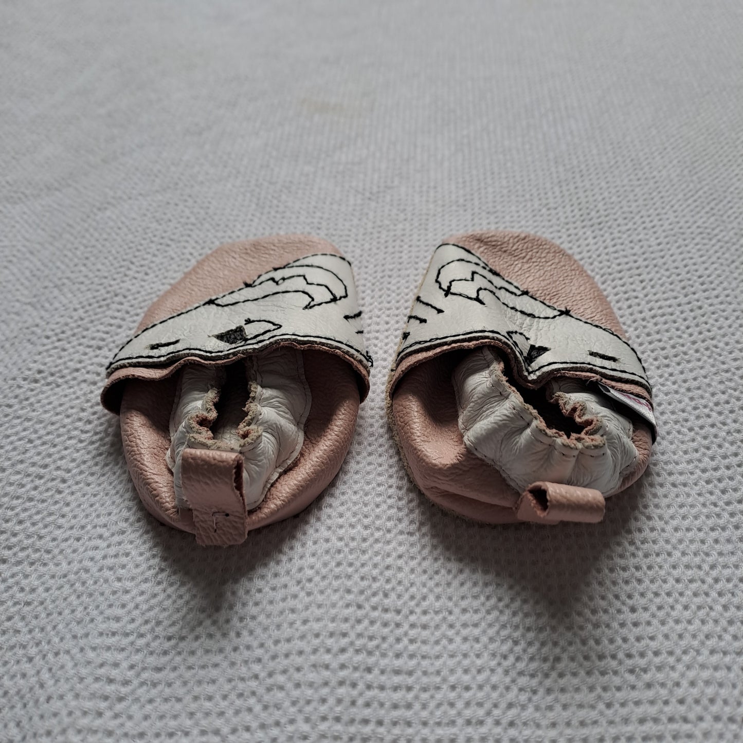 Pitta Patta Soft Leather Shark Baby Shoes – Size 1 (11.5cm)