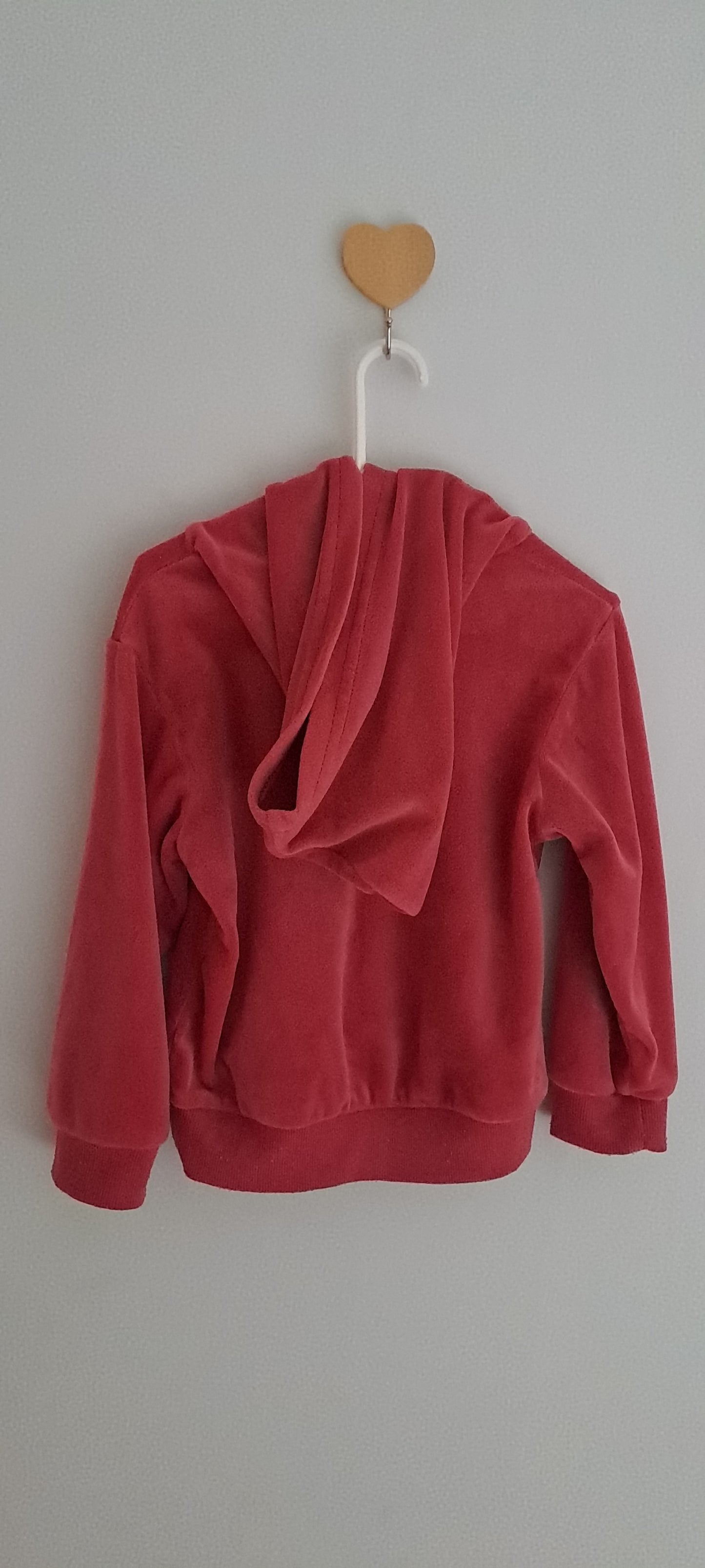 Cuddlesome Baby Velvet Hooded Tracksuit Set – Claret Red 18-24 Months