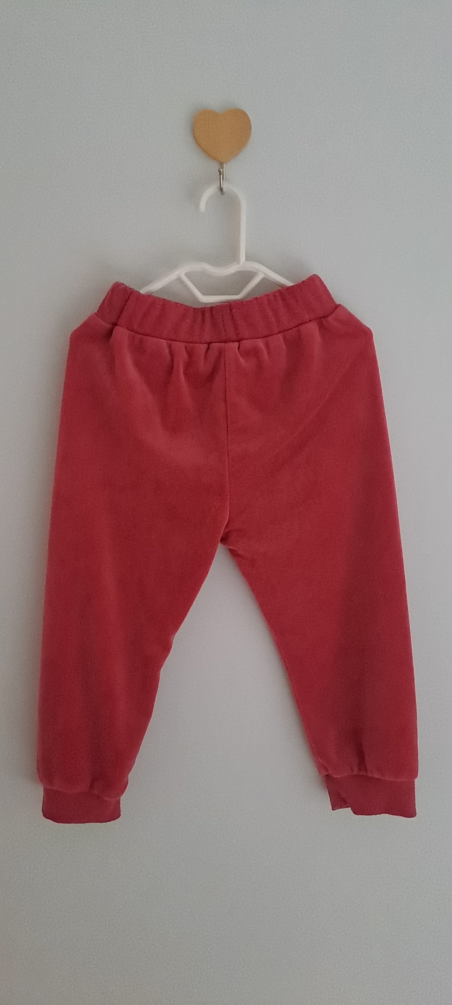 Cuddlesome Baby Velvet Hooded Tracksuit Set – Claret Red 18-24 Months