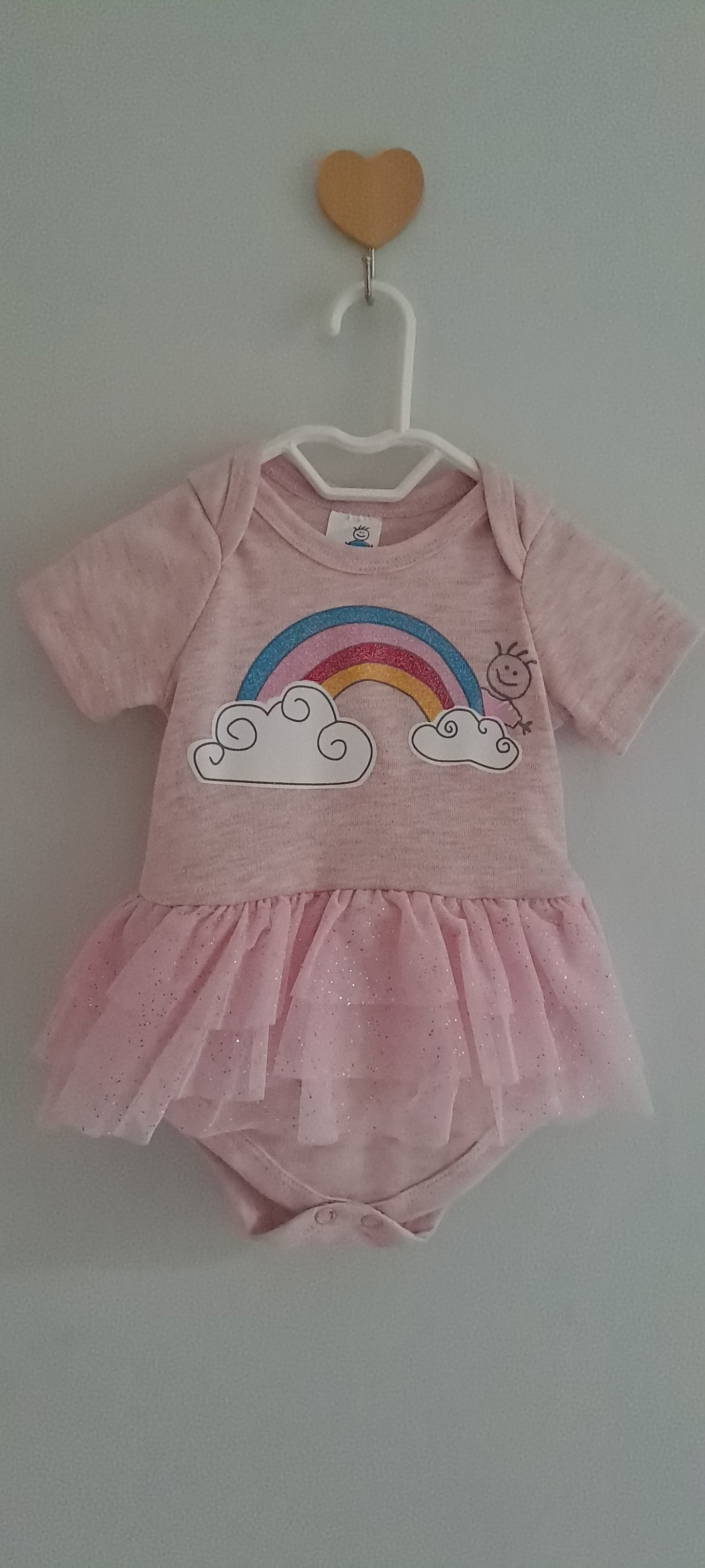 Children's Hospital Trust Rainbow Tutu Romper – Pink 0-3 Months