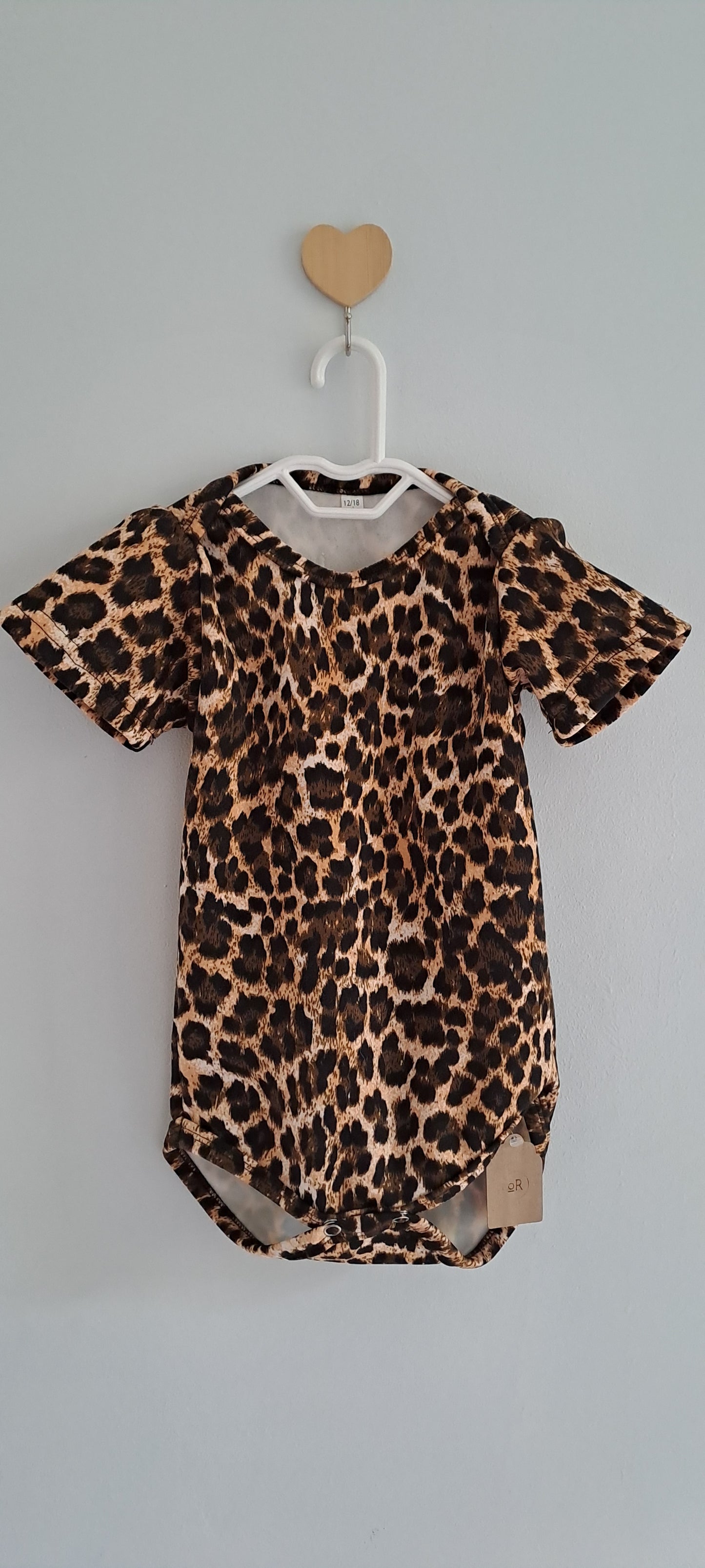 Olli & Rose Leopard Print Bodysuit 12-18 Months