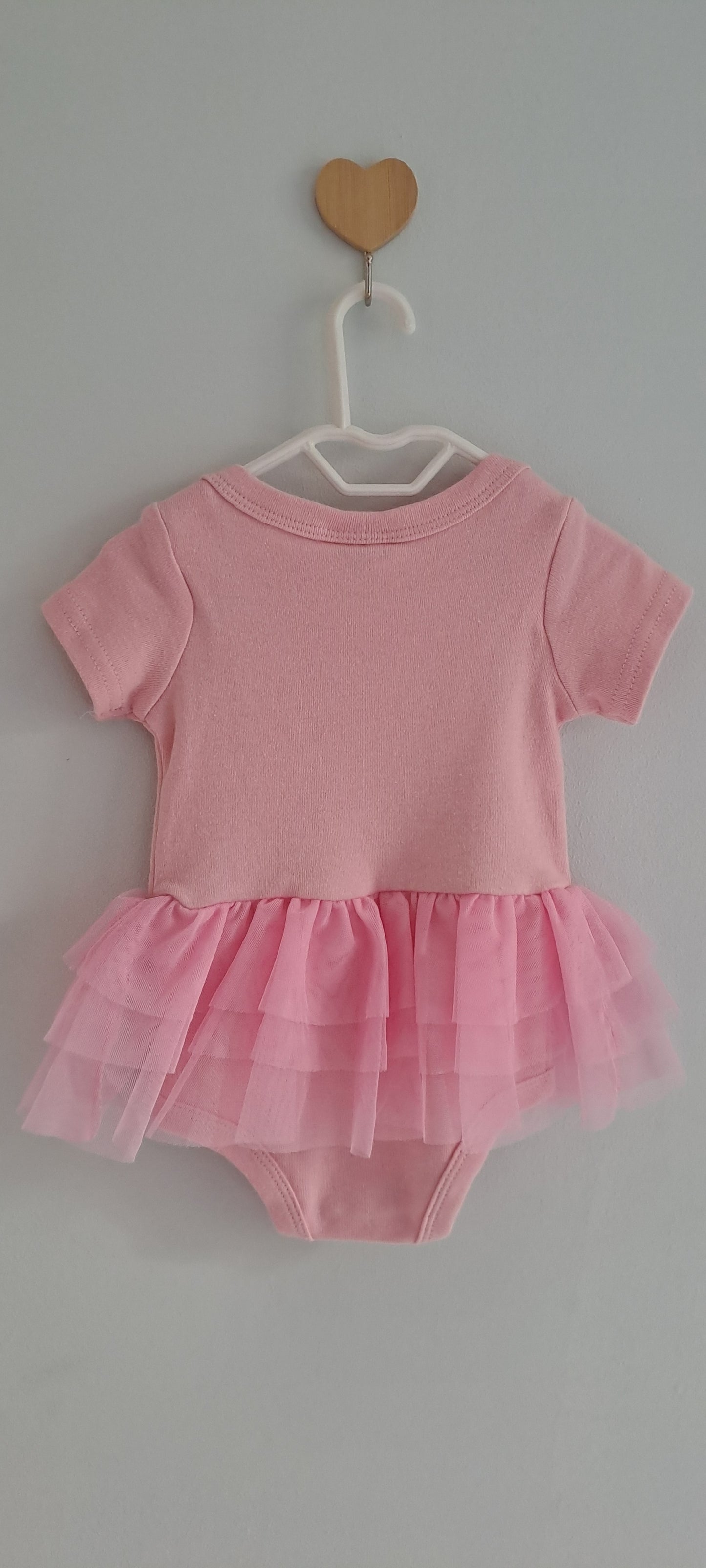 Real Baby "Santa Baby" Christmas Tutu Romper – Pink 0-3 Months