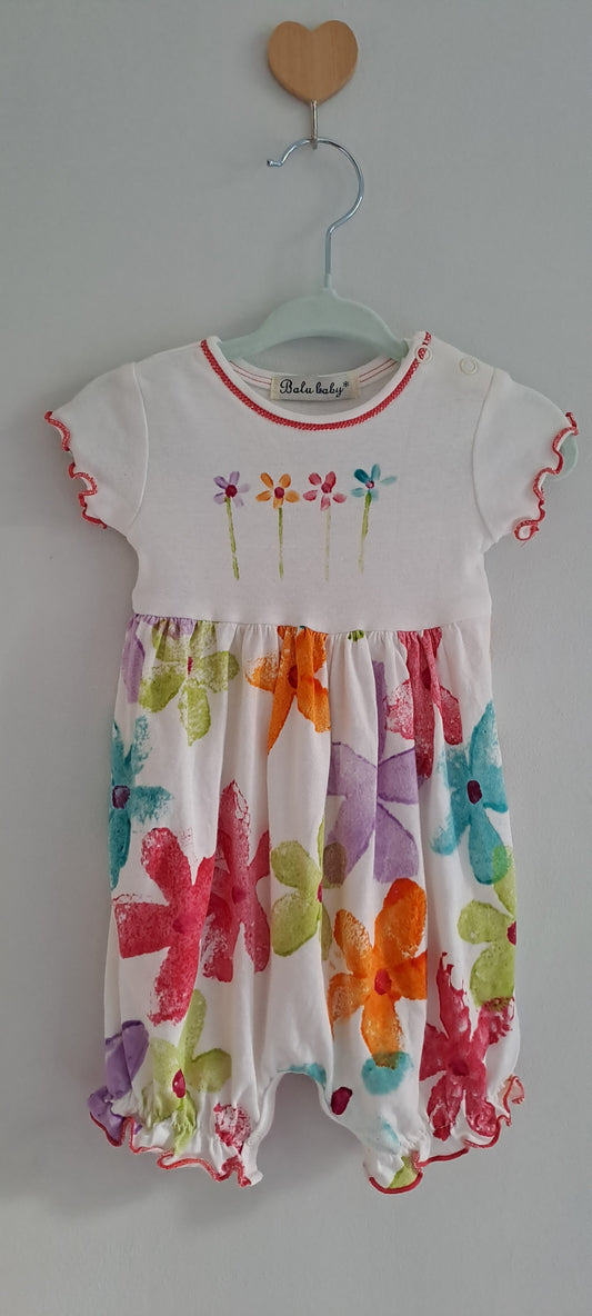 Balu Baby Hand-Painted Cotton Romper 3-6 Months