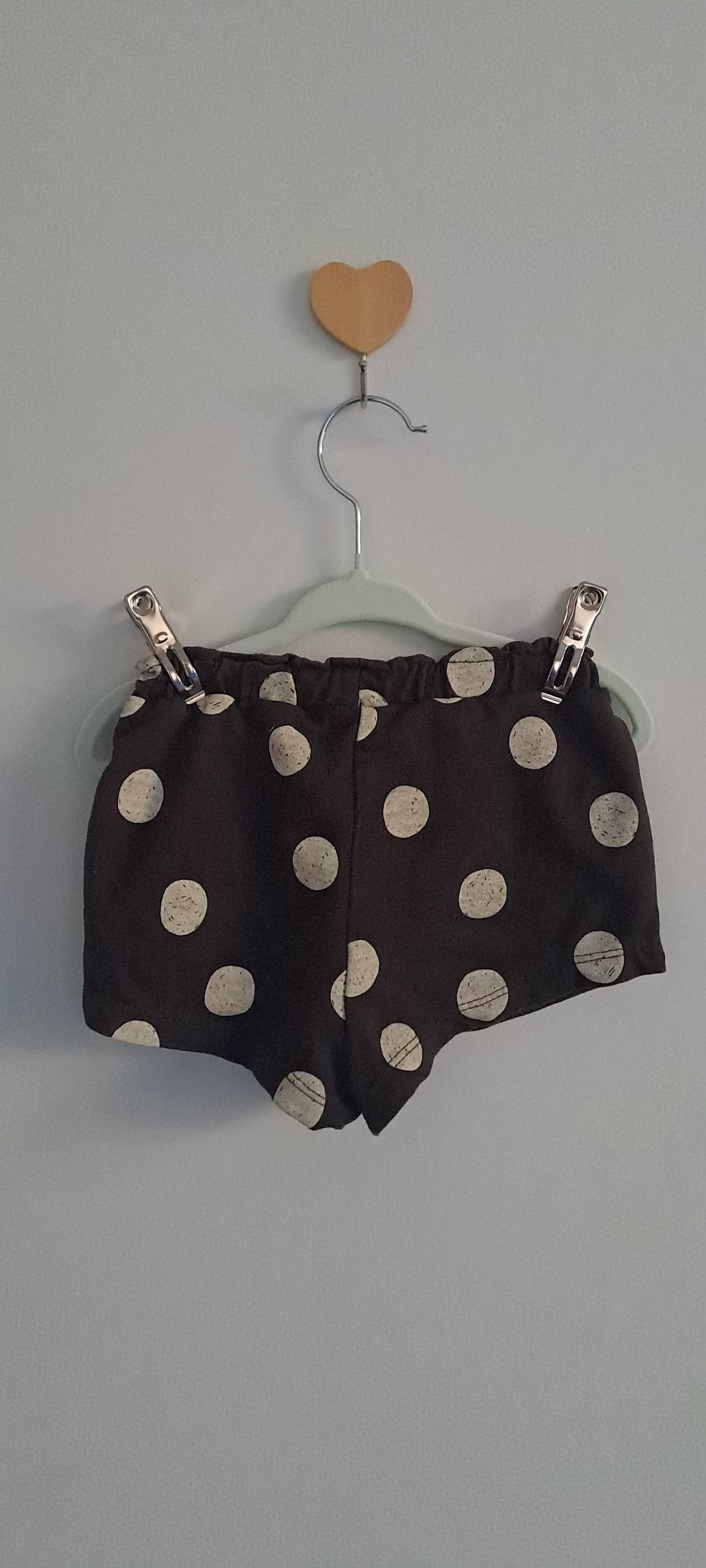 Zara Baby Dark Grey Polka Dot Cotton Shorts 6-9 Months