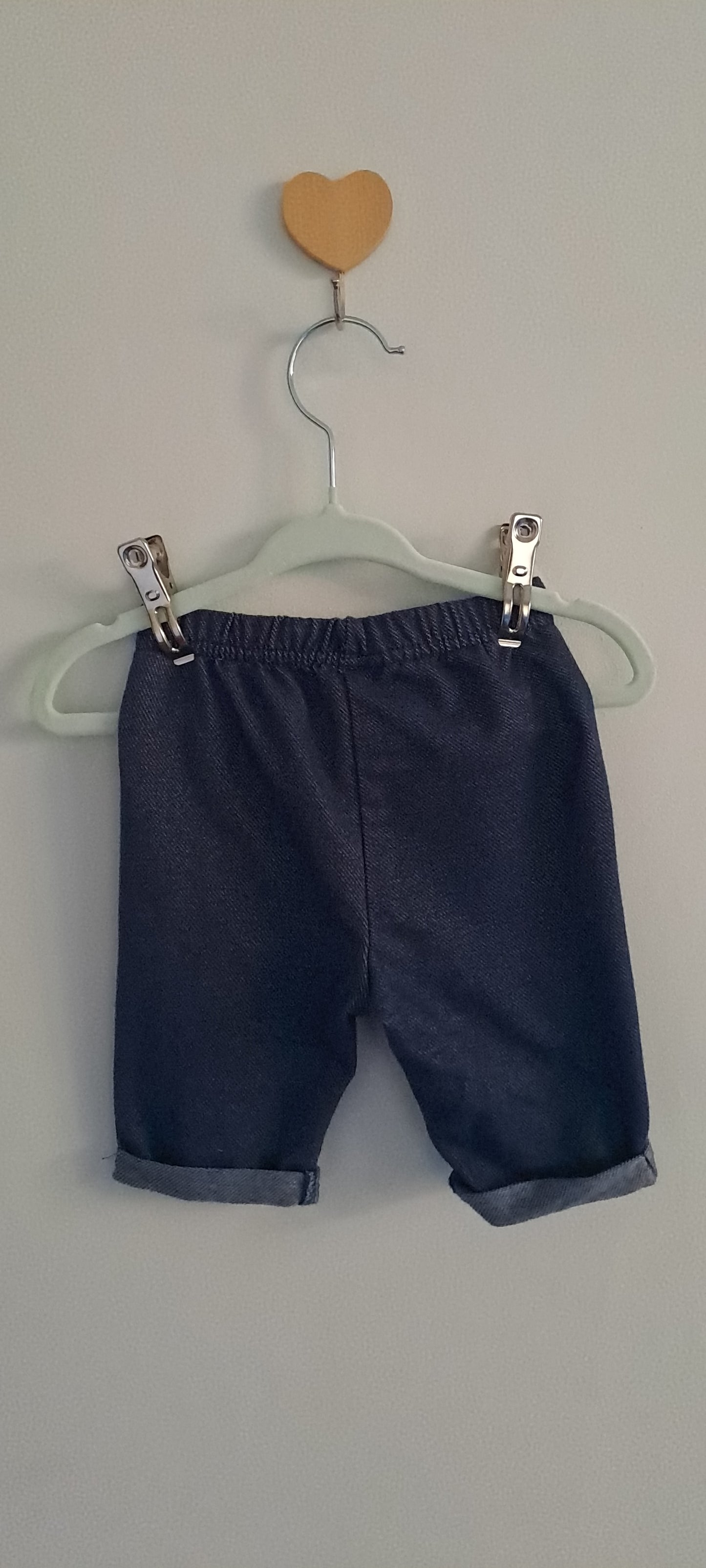 Ackermans Baby Dark Indigo Pull-On Mock Denim Jeggings 6-12 Months