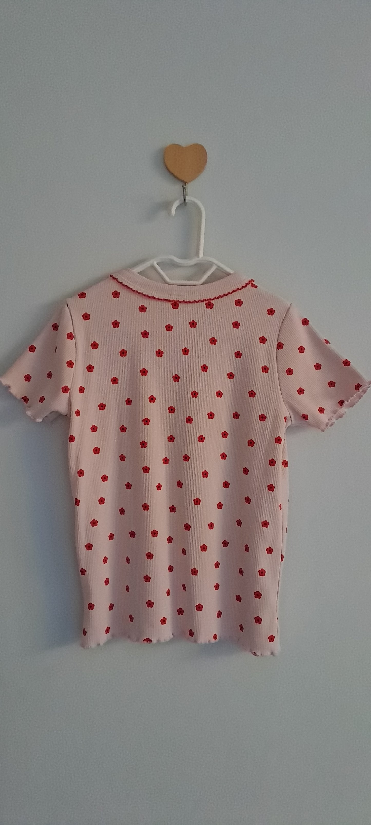 UNIQ Kids Girl Floral Print Ribbed T-Shirt 5-6 Years