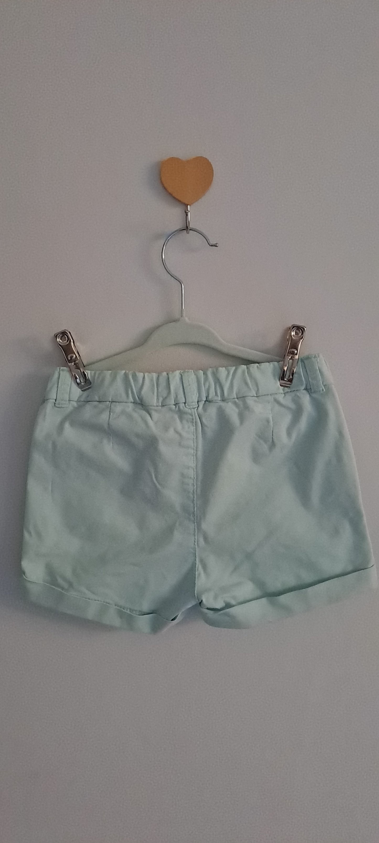 Cotton On Kids Girl Mint Green Chino Stretch Shorts 4-5 Years