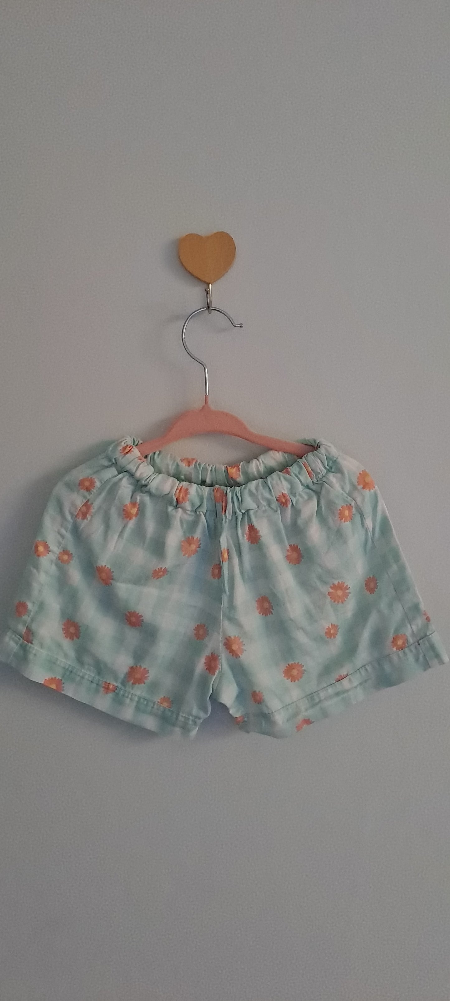 Cotton On Kids Toddler Ribbed Henley Top & Daisy Check Shorts Set 18-24 Months