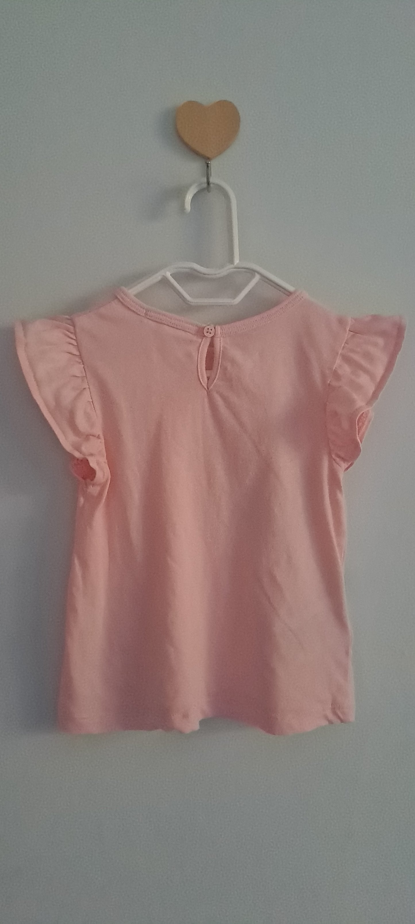 Country Road Baby Girl Pink Toucan Graphic Ruffle Sleeve T-Shirt 6-12 Months