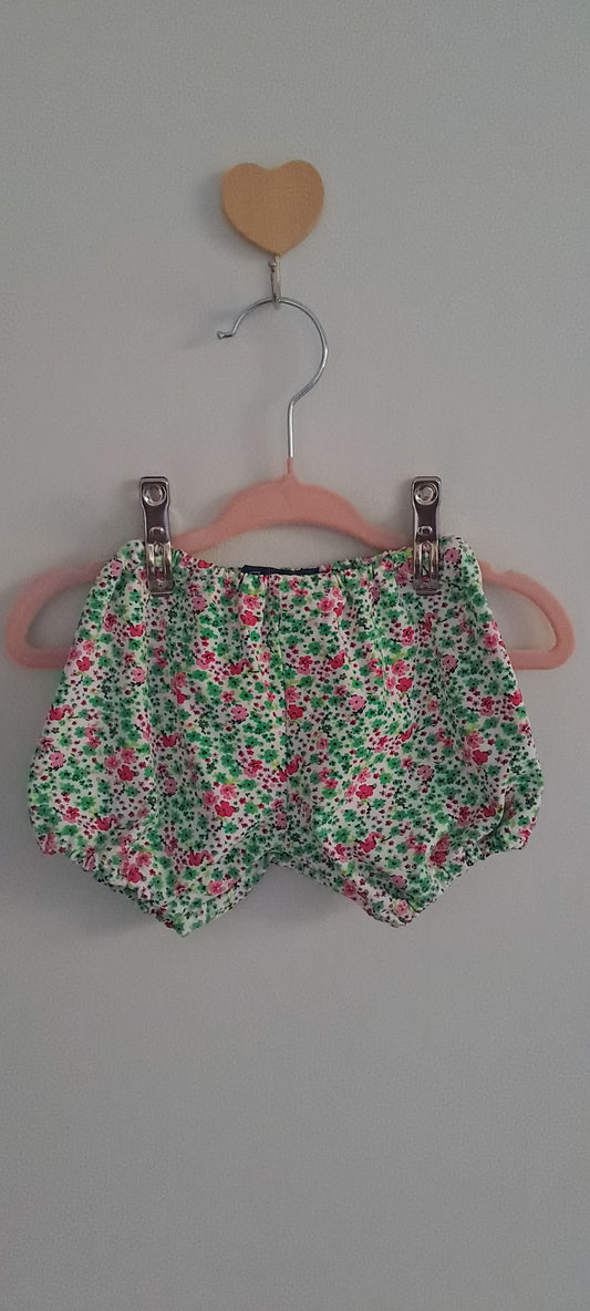 B Con B Baby Girl Vibrant Floral Print Bloomer Shorts 6-12 Months