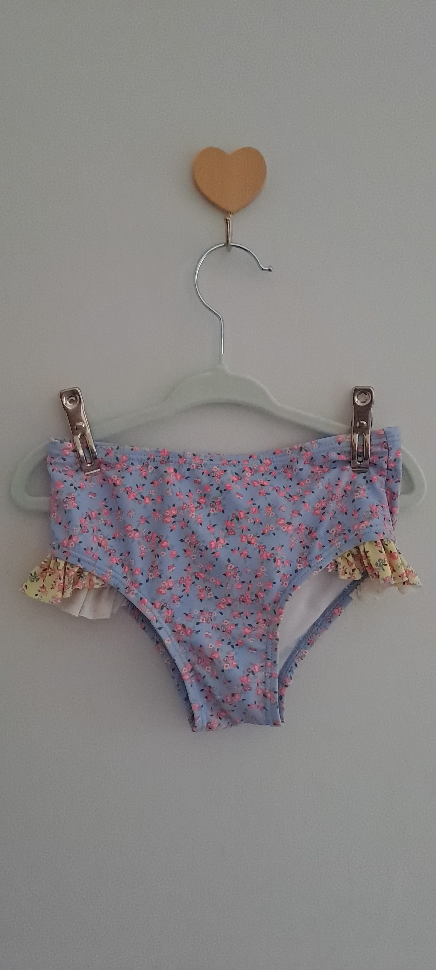 Cotton On Kids Girls' High Waisted Floral Ruffle Bikini Bottoms 3-4 Years