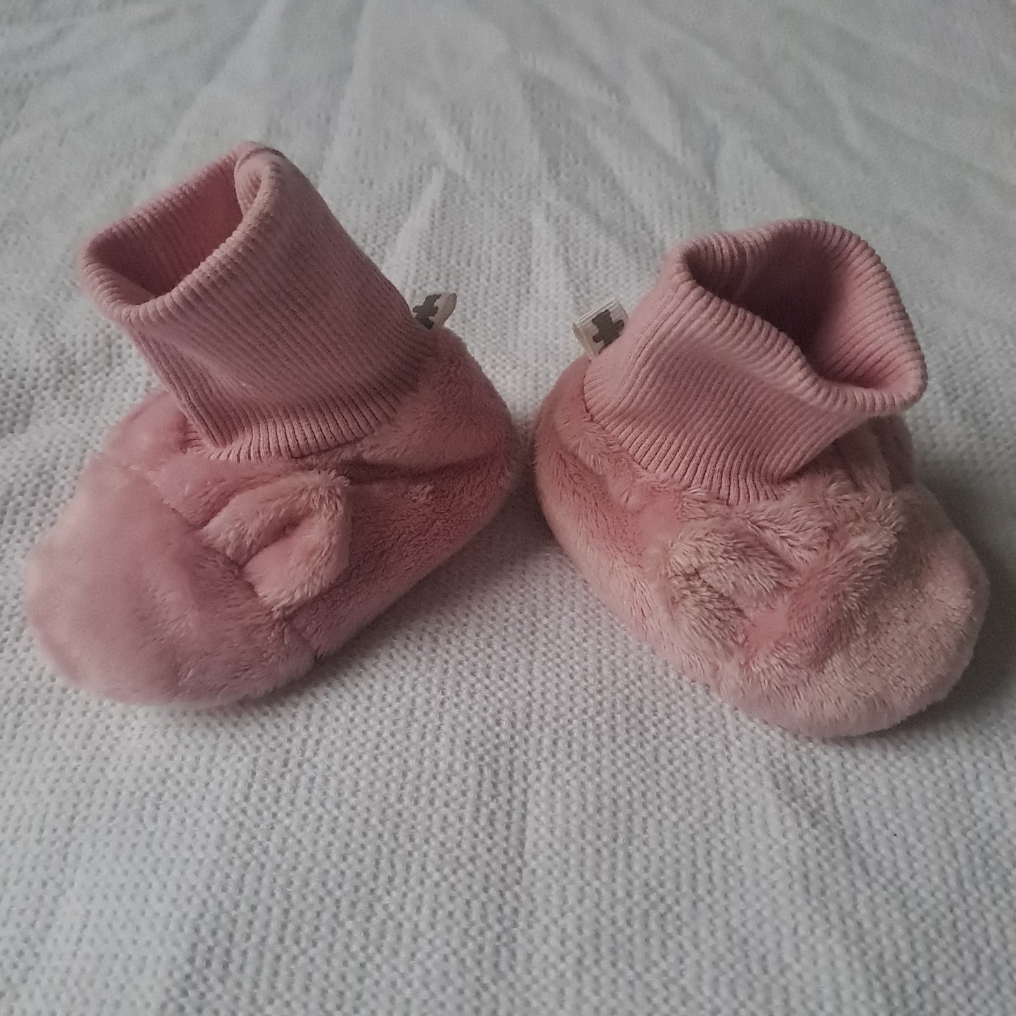 Woolworths Pink Faux Fur Bunny Booties UK Size 2