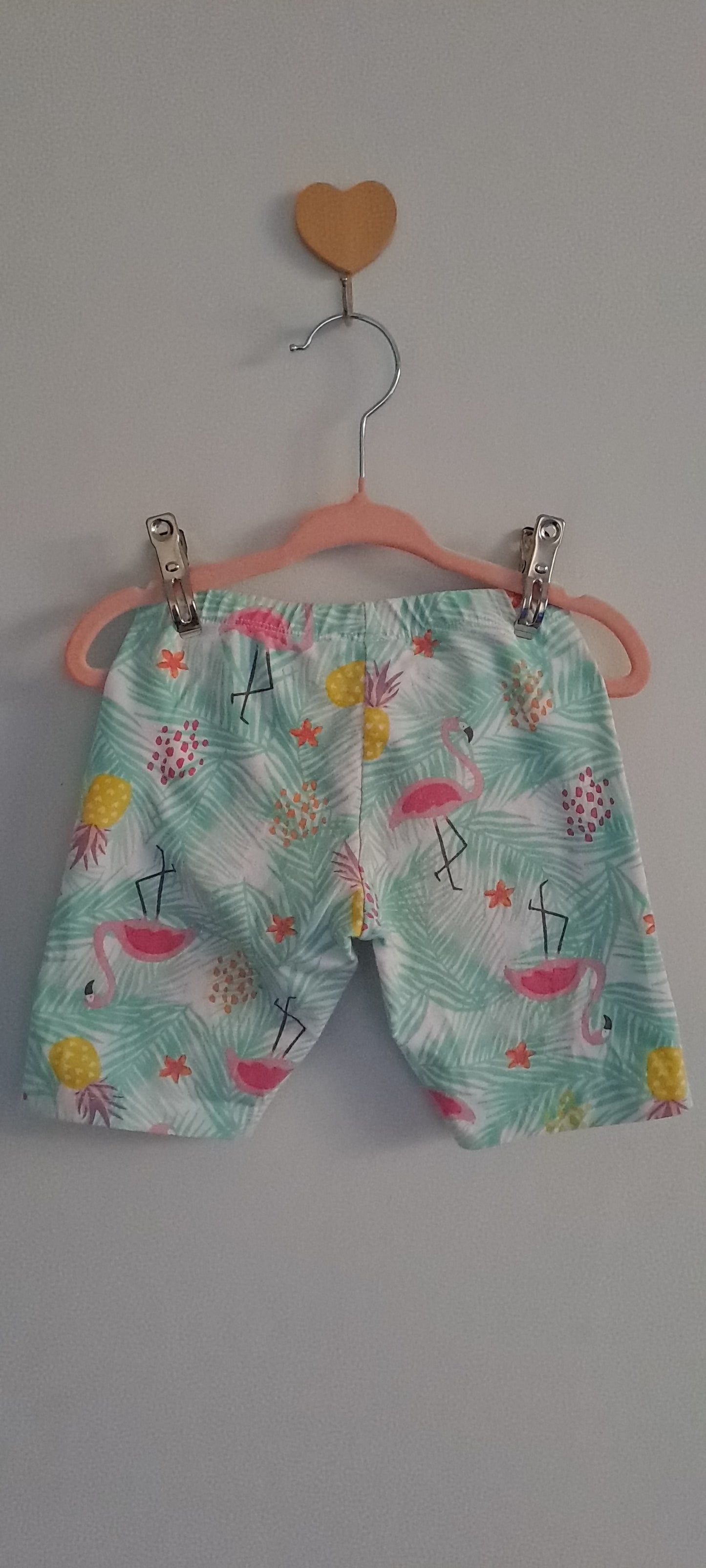 United Colors of Benetton Tropical Flamingo Cotton Shorts 3-4 Years