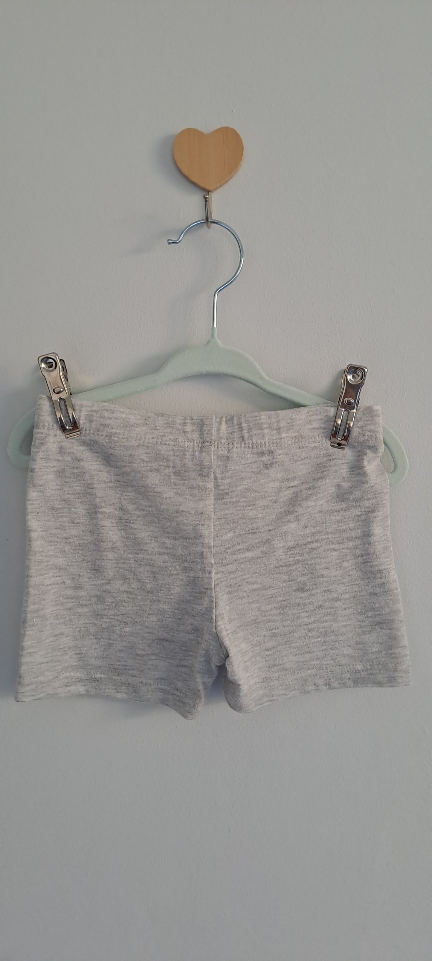 Real Kids Plain Grey Biker Shorts 2-3 Years