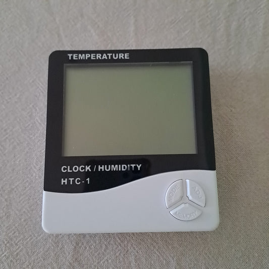 Mr Price HTC-1 Digital LCD Indoor Thermometer, Hygrometer & Desk Clock