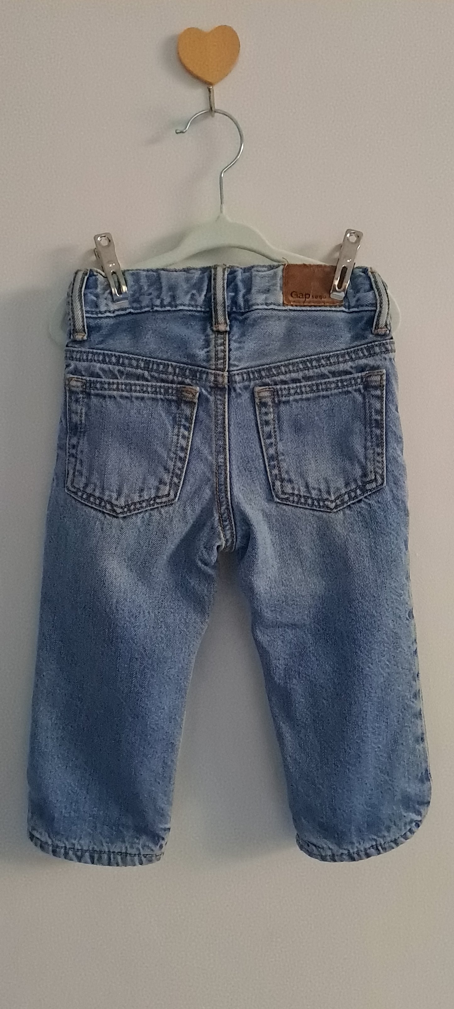 babyGap Fleece-Lined Light Wash Straight-Leg Jeans 18-24 Months